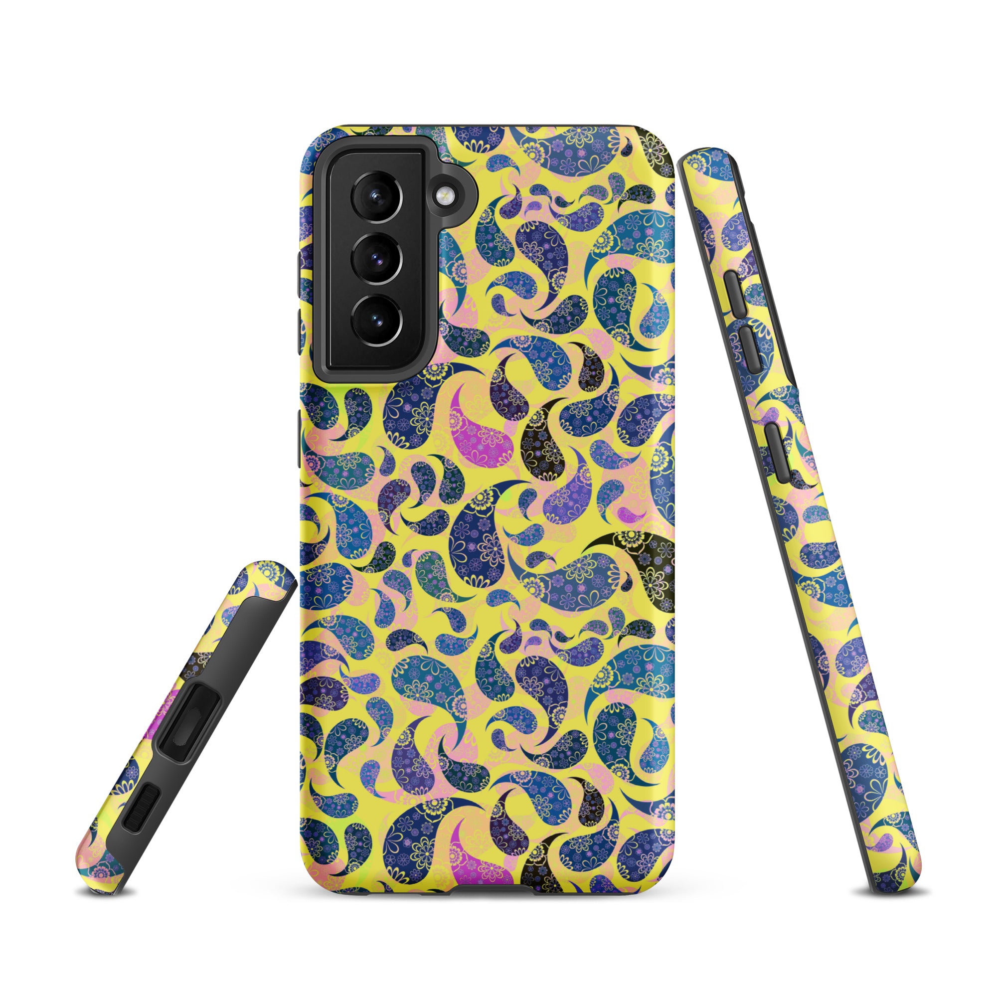 Tough case for Samsung® Paisley Dark Yellow