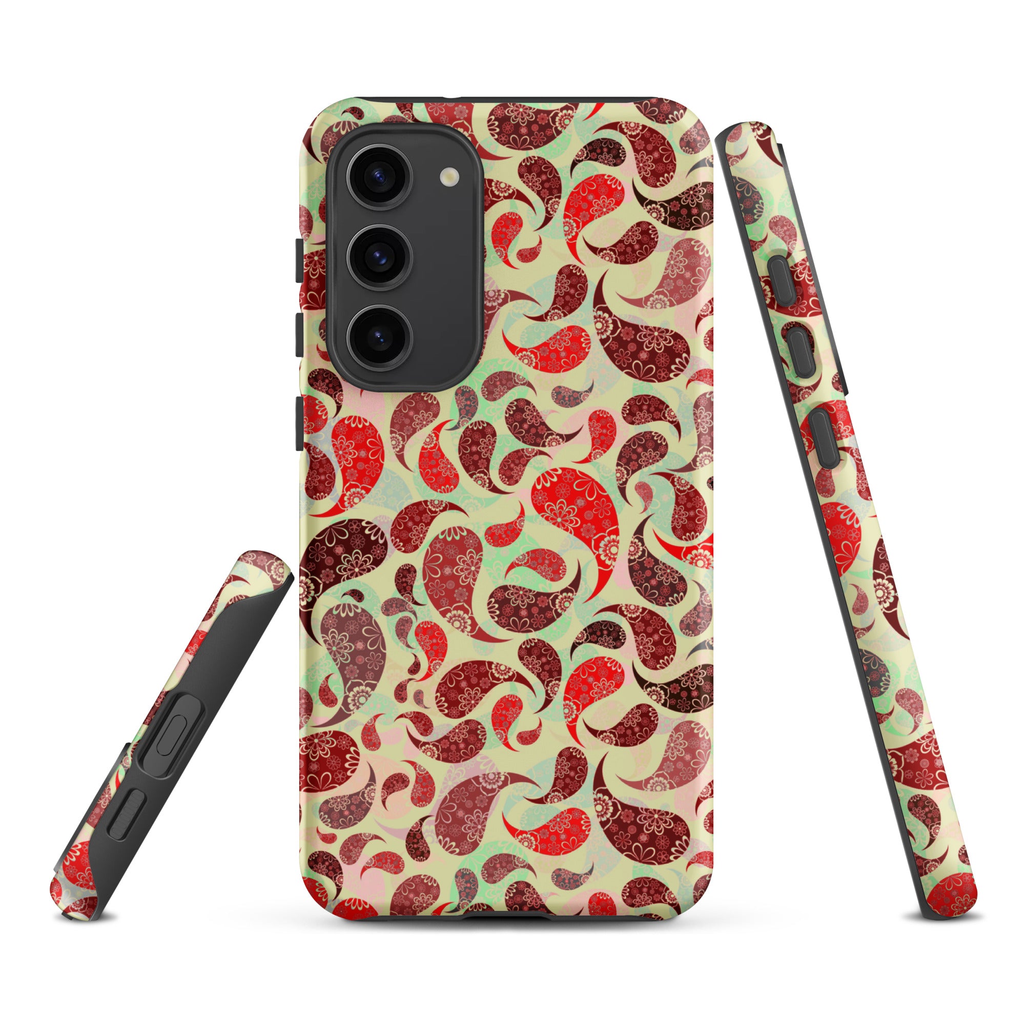 Tough case for Samsung® Paisley Red