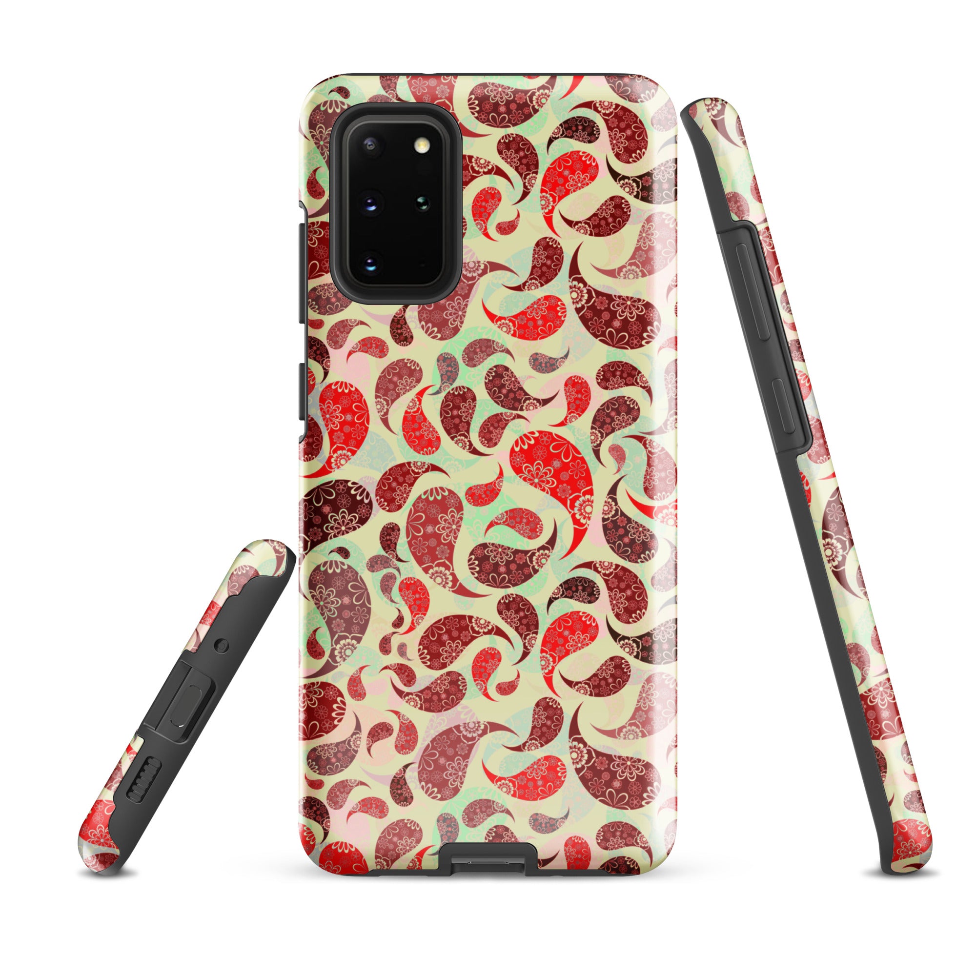 Tough case for Samsung® Paisley Red