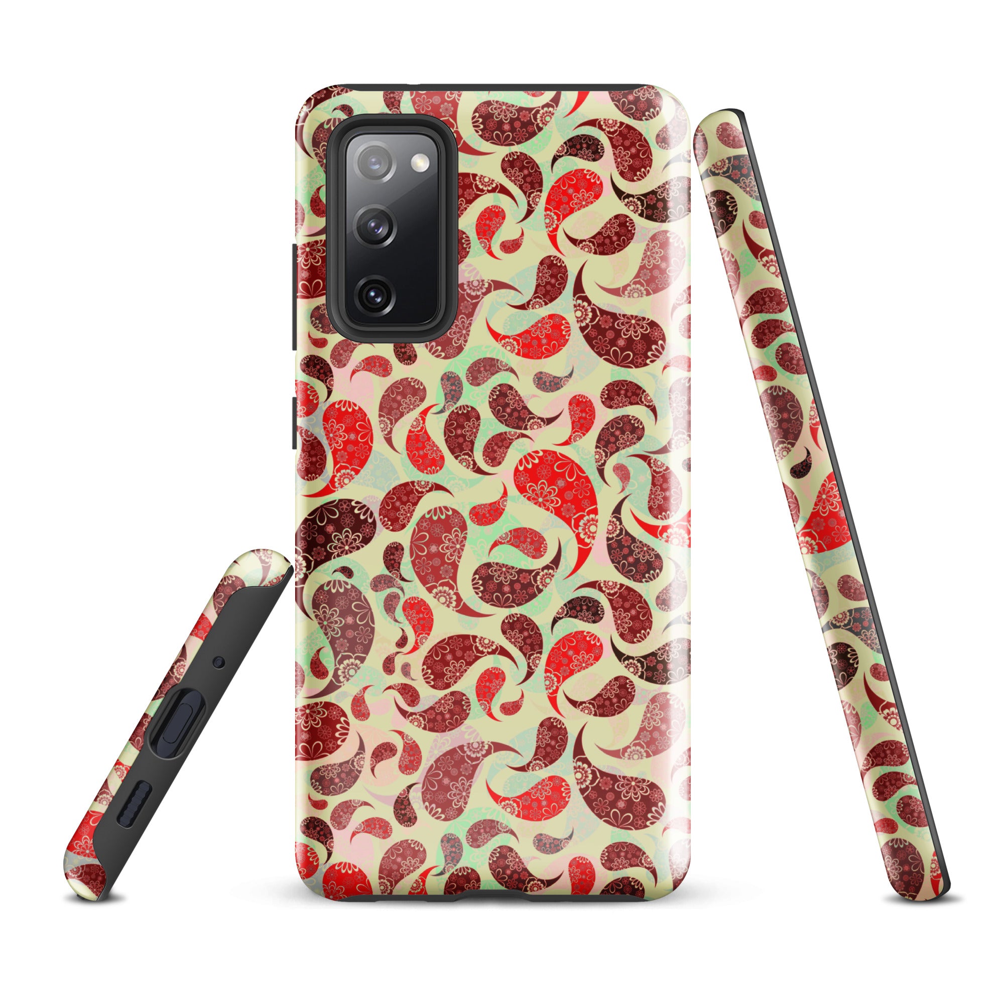 Tough case for Samsung® Paisley Red