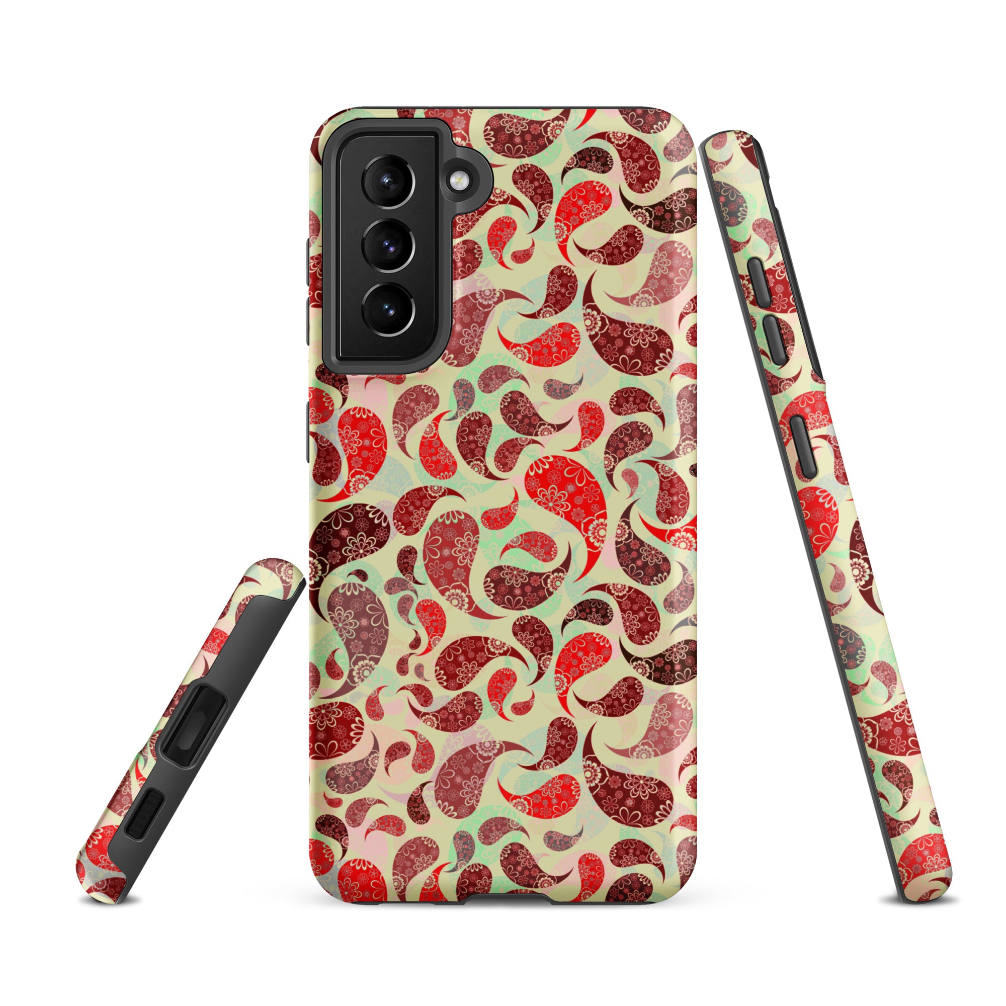 Tough case for Samsung® Paisley Red