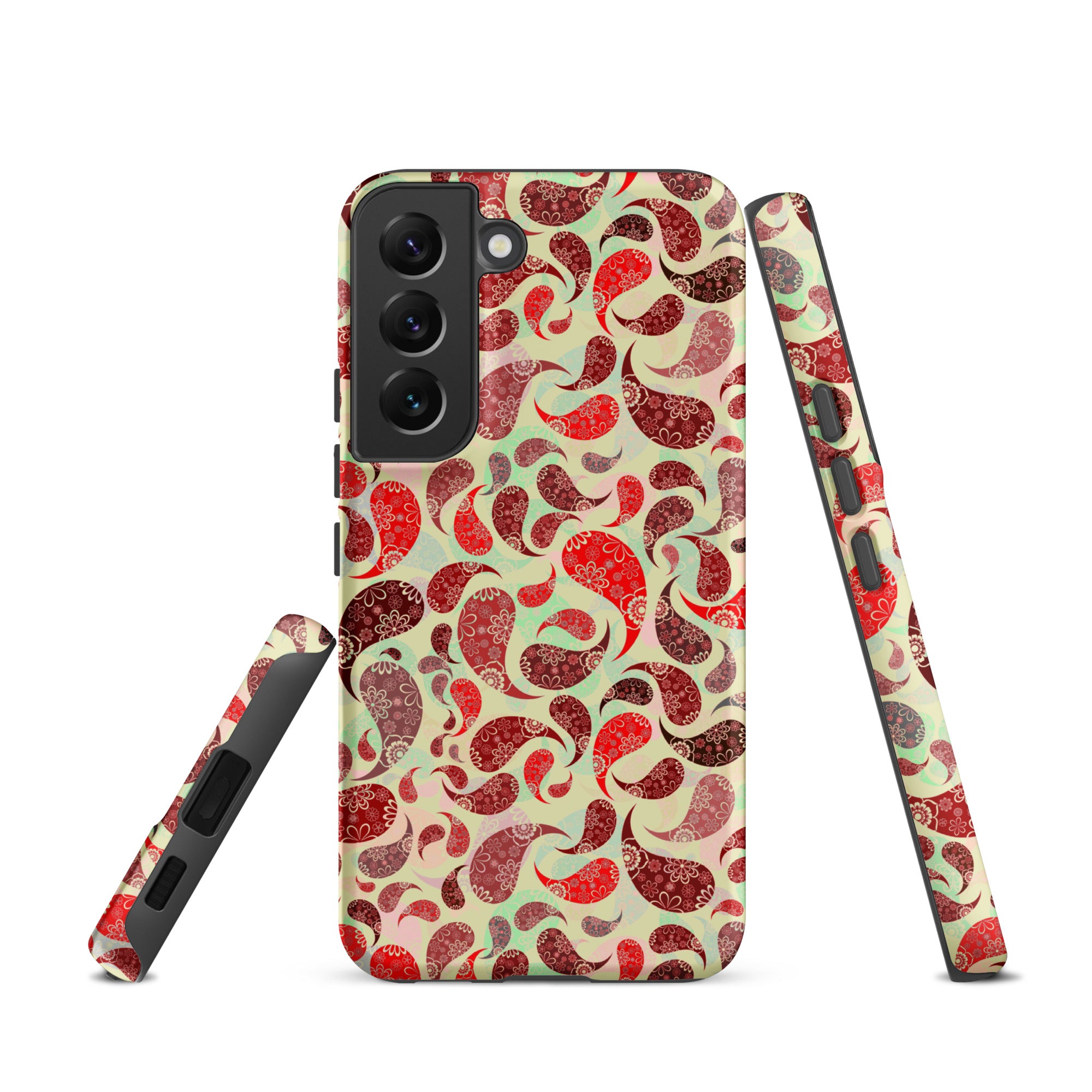 Tough case for Samsung® Paisley Red