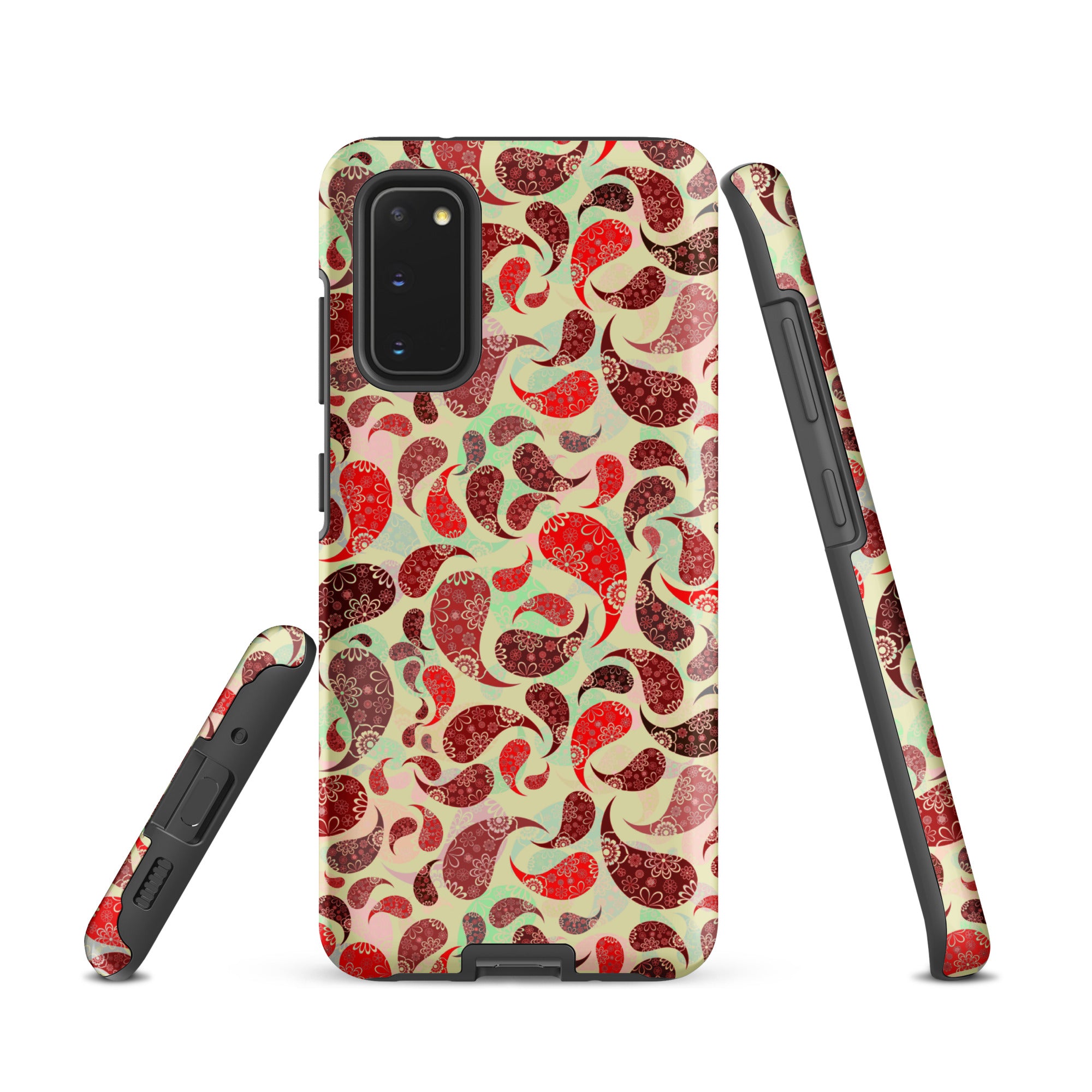 Tough case for Samsung® Paisley Red