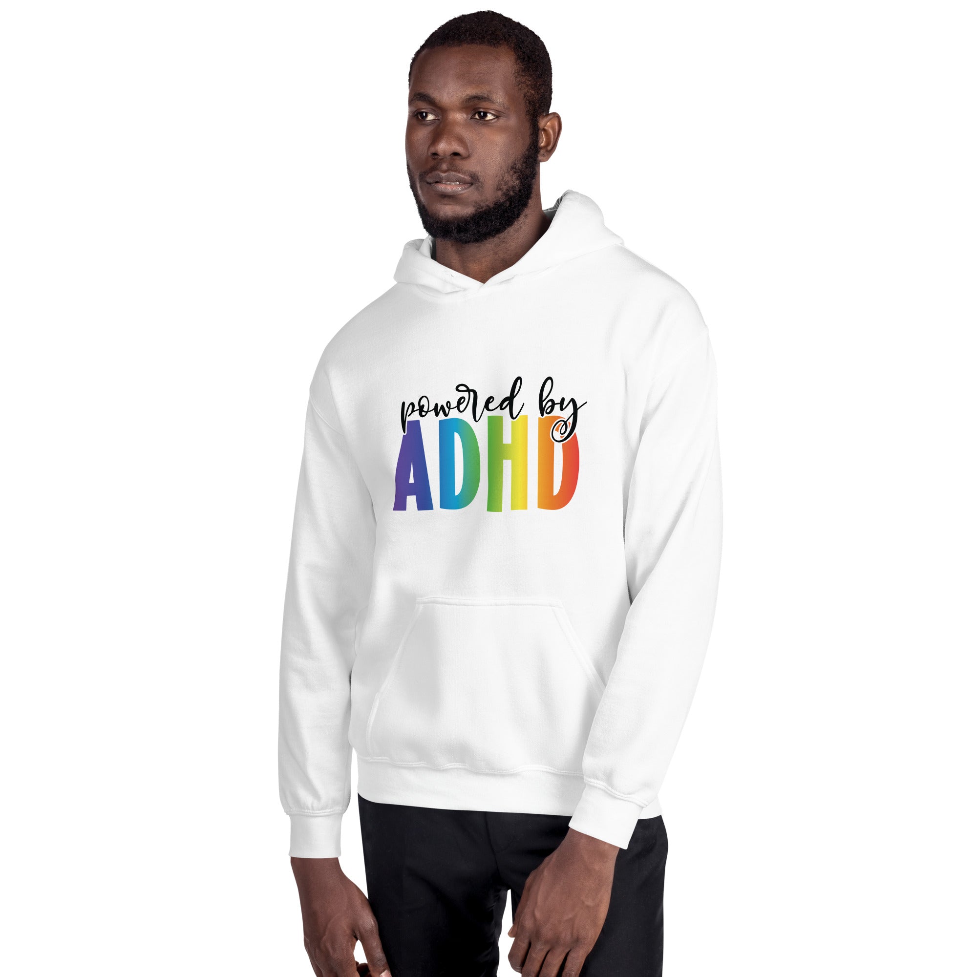 Unisex Hoodie ADHD Powered By ADHD