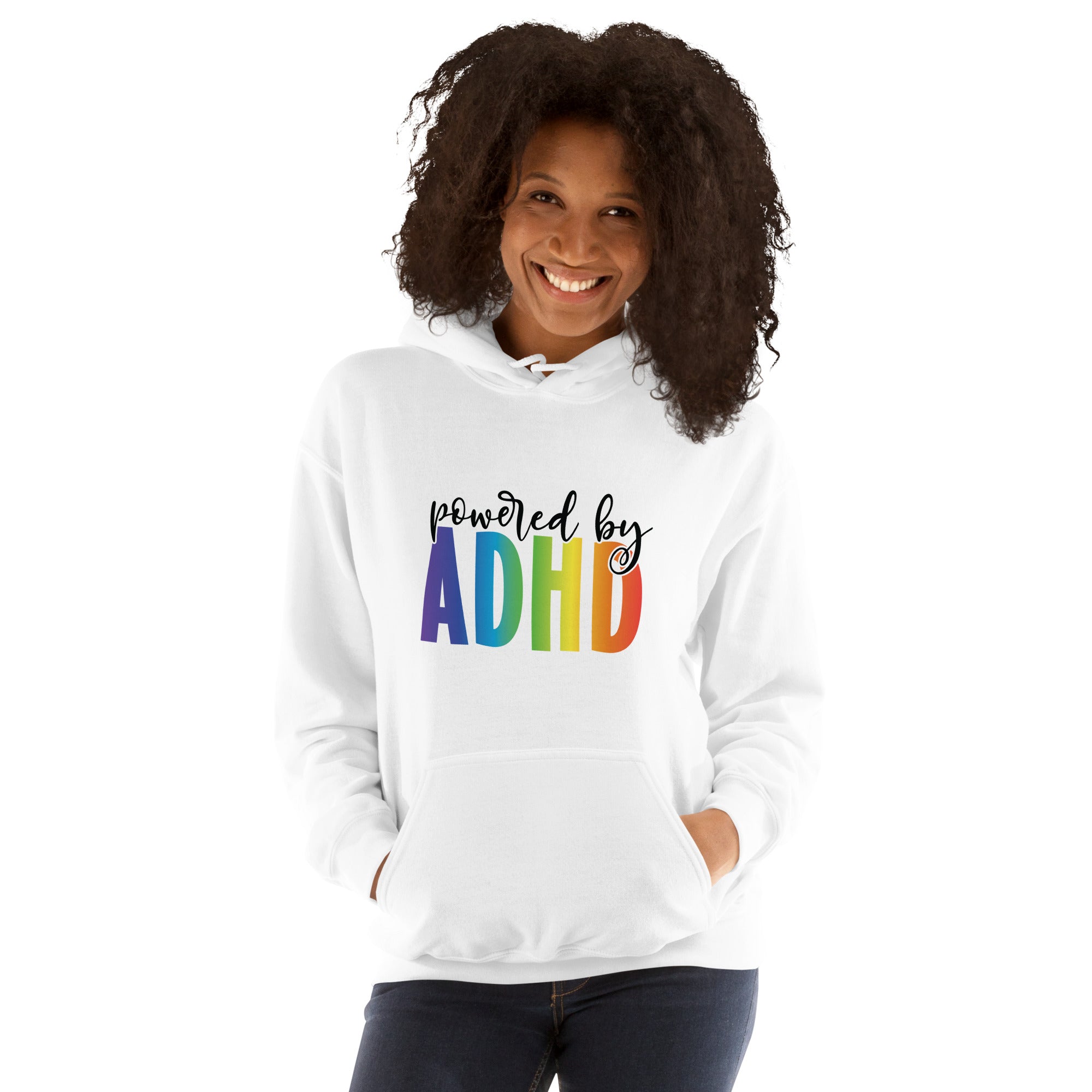 Unisex Hoodie ADHD Powered By ADHD