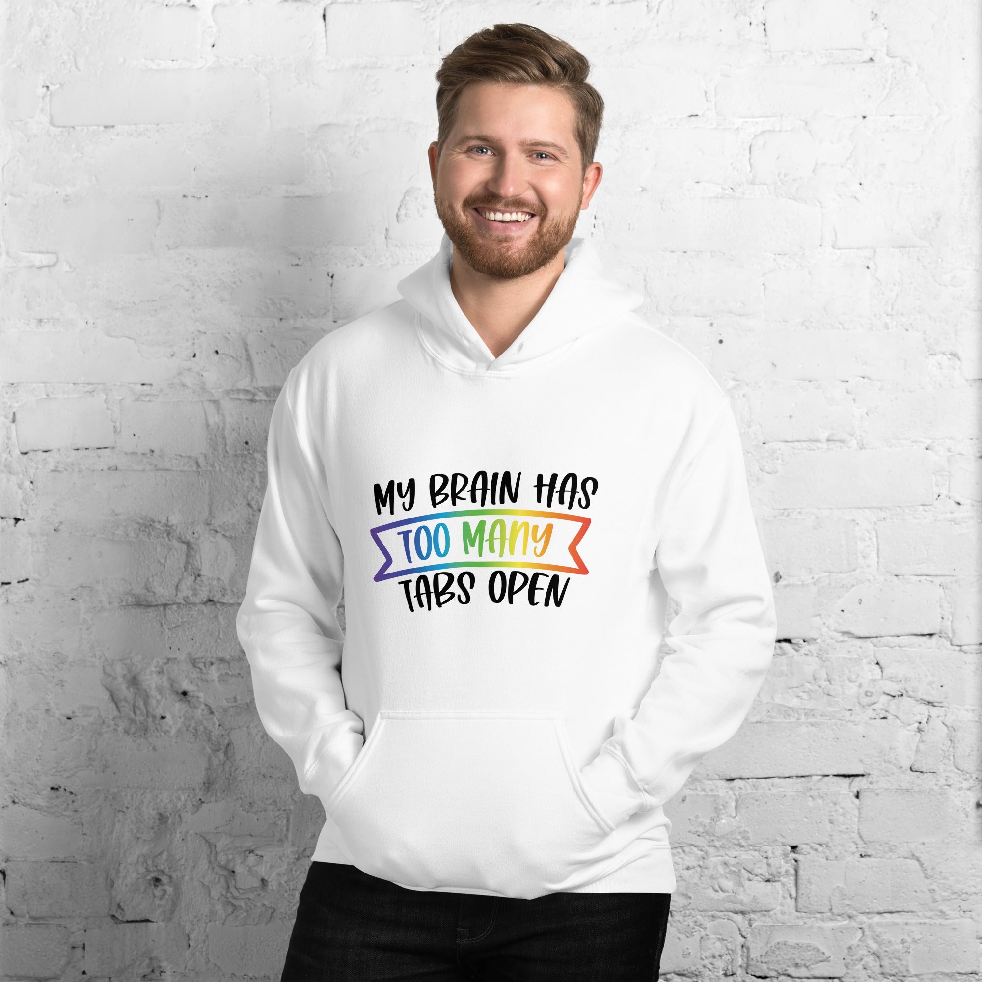 Unisex Hoodie ADHD Too Many Tabs