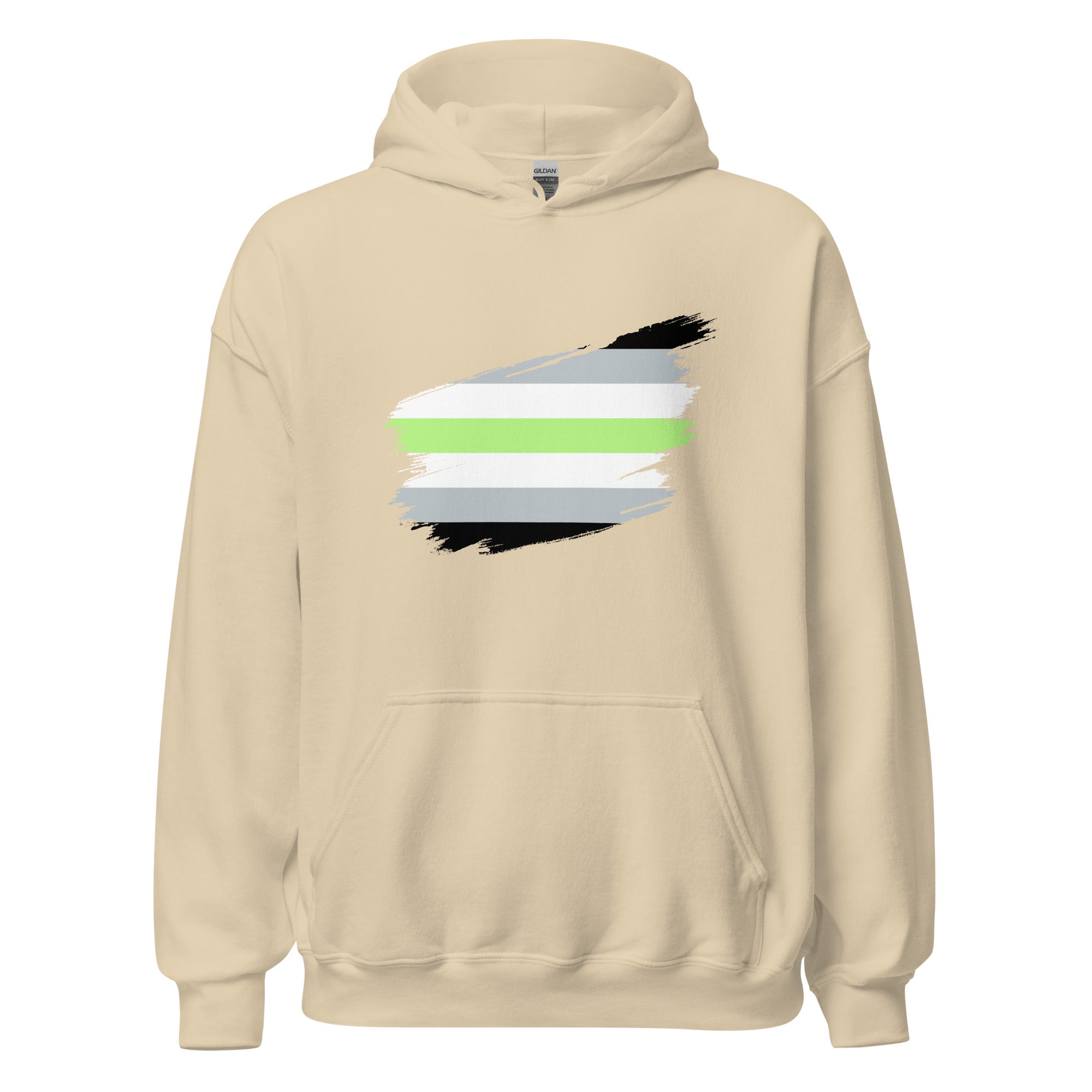 Unisex Hoodie Agender Grunge Flag