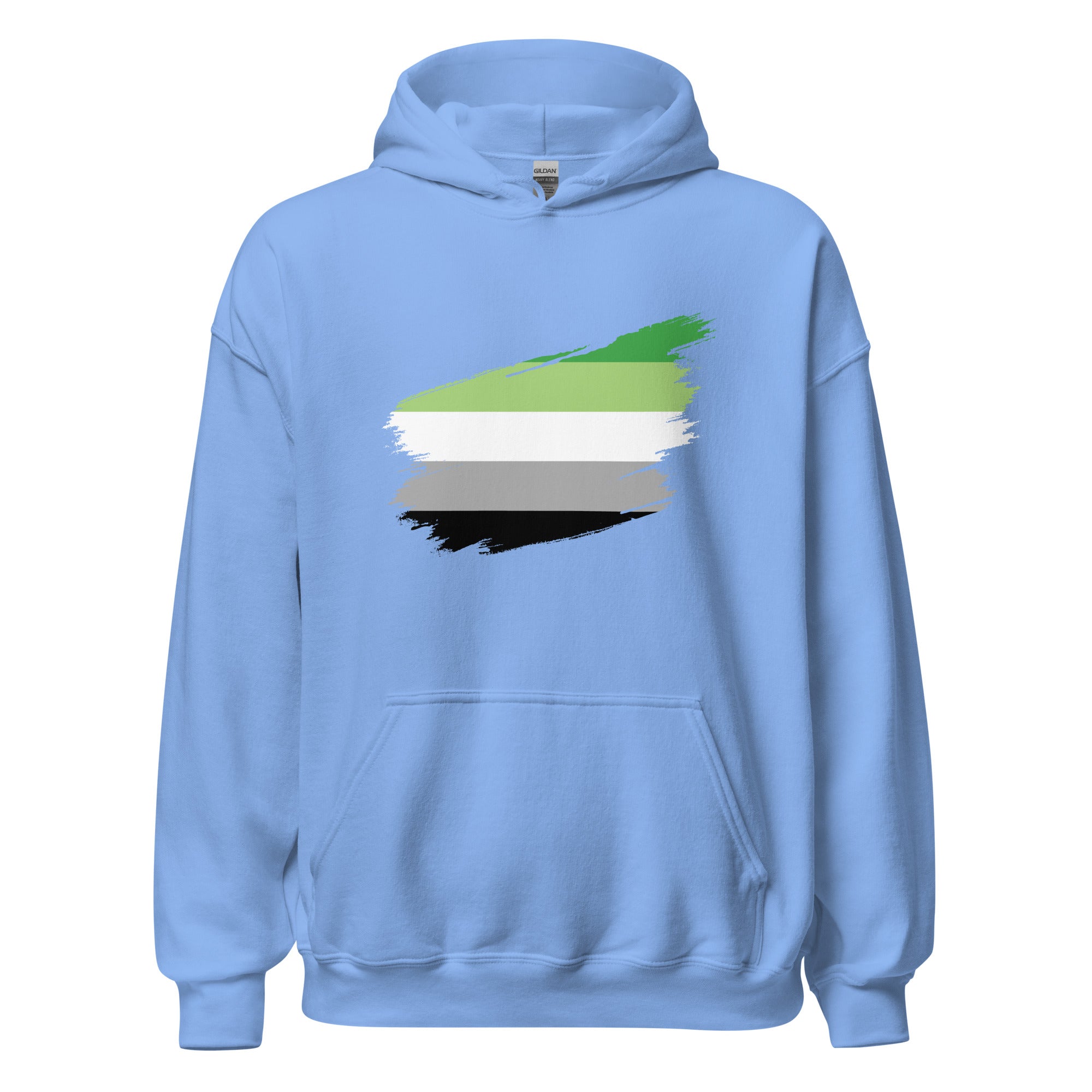 Unisex Hoodie Aromantic Grunge Flag