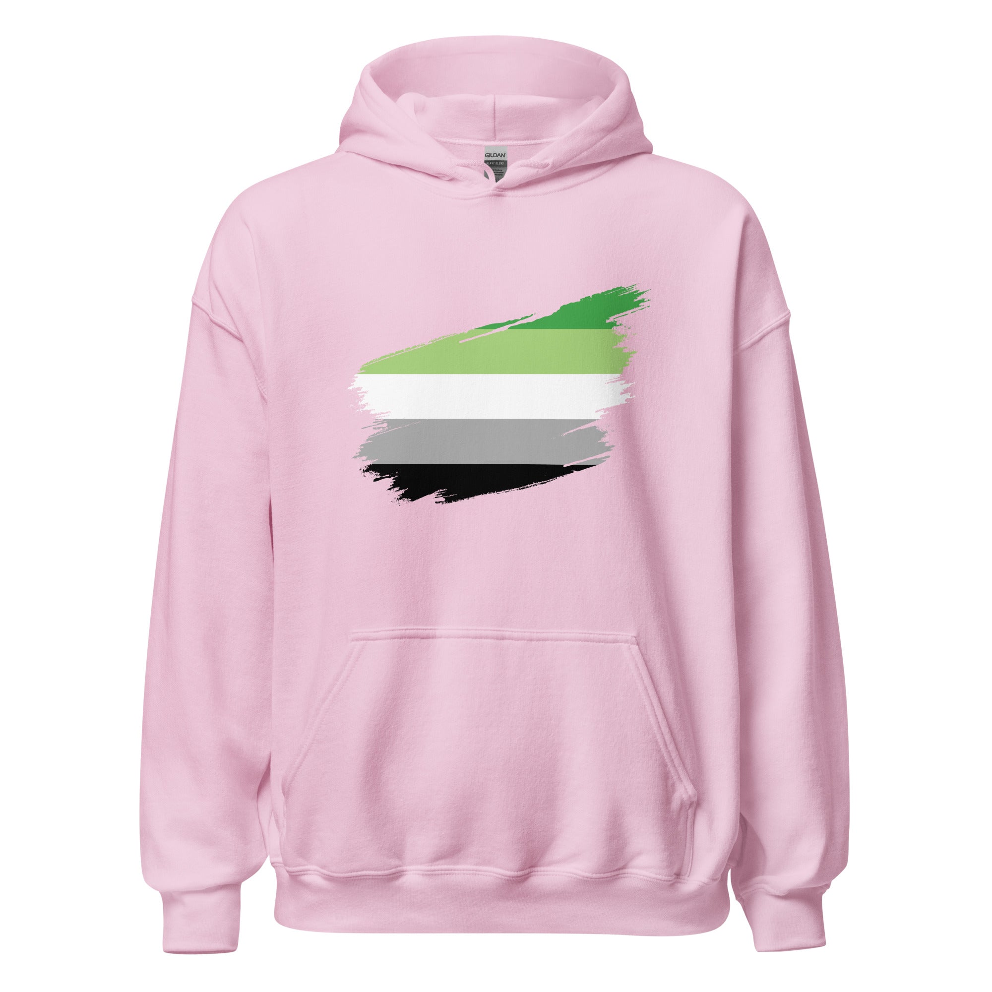 Unisex Hoodie Aromantic Grunge Flag