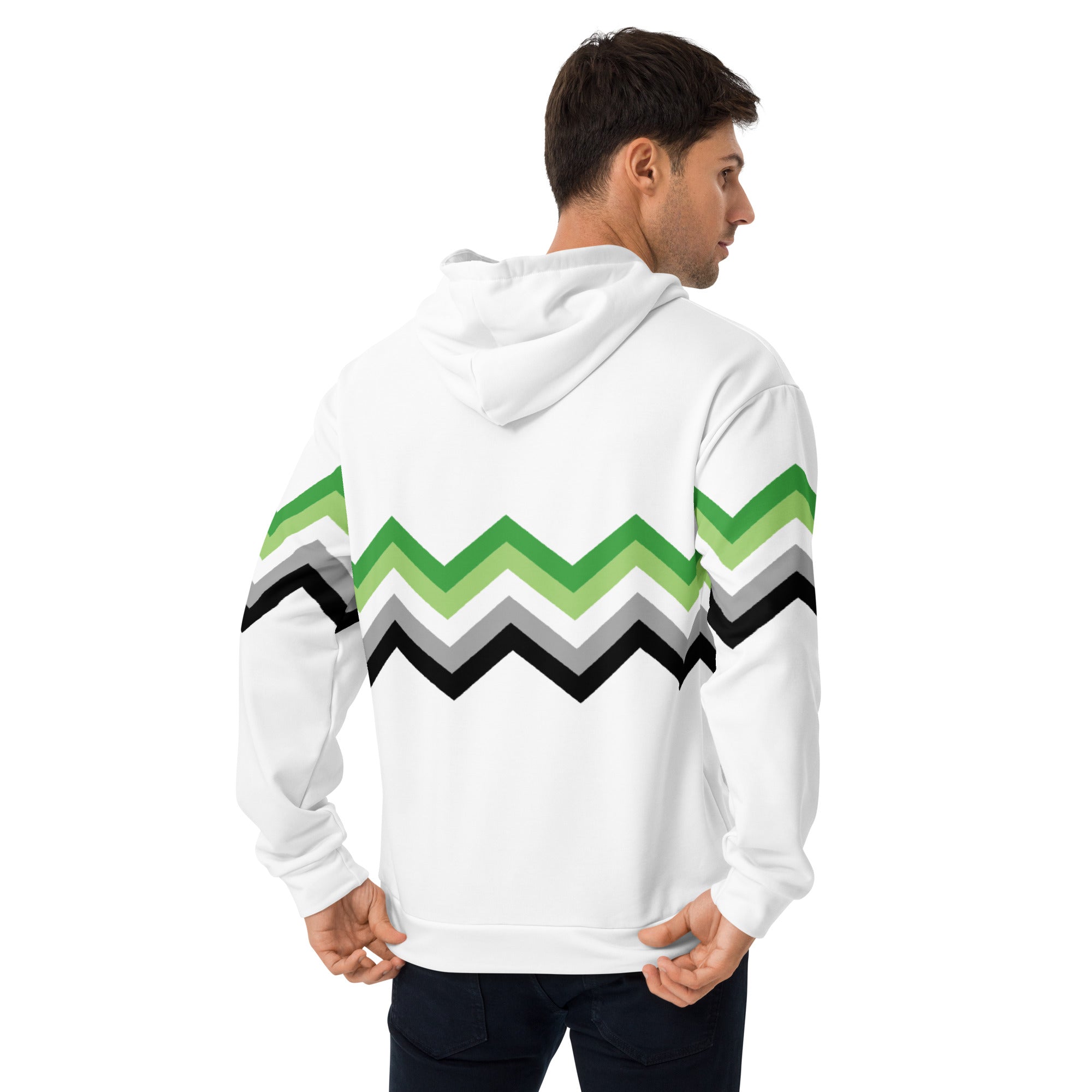 Unisex Hoodie Aromantic Zigzag Pattern