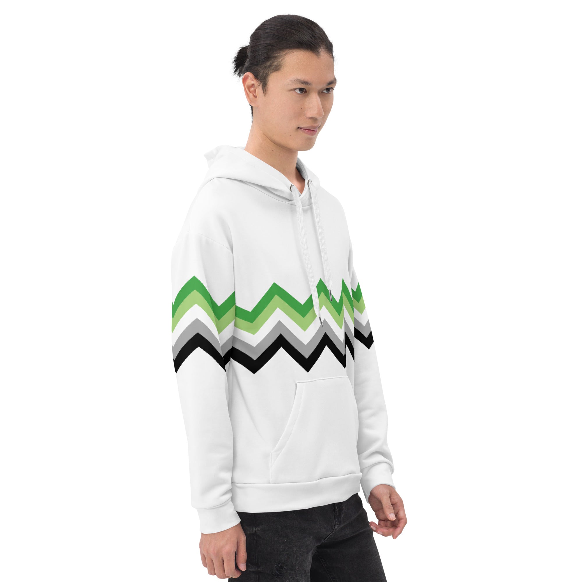 Unisex Hoodie Aromantic Zigzag Pattern