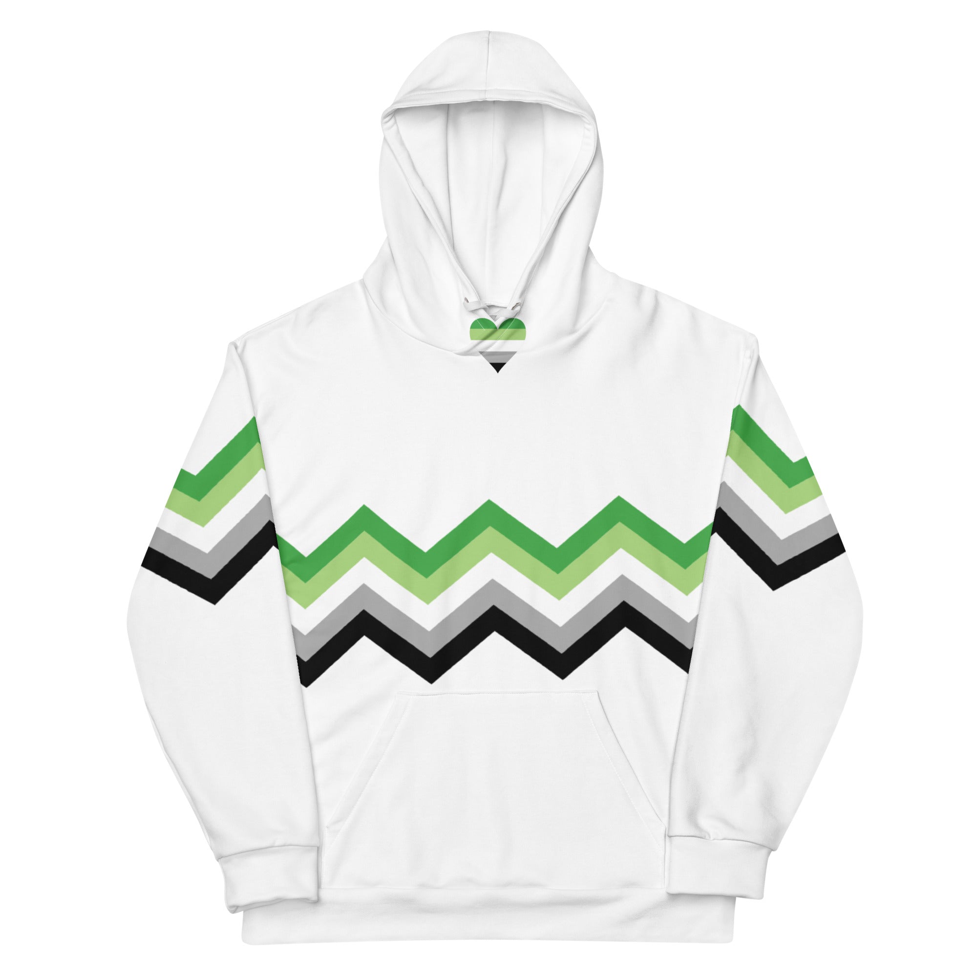 Unisex Hoodie Aromantic Zigzag Pattern