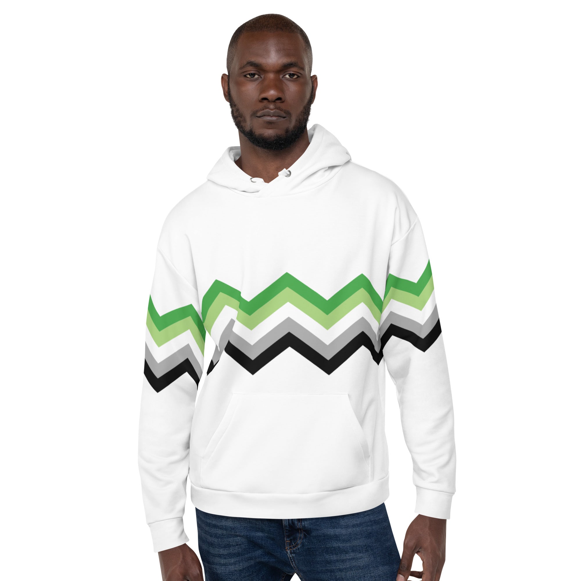 Unisex Hoodie Aromantic Zigzag Pattern