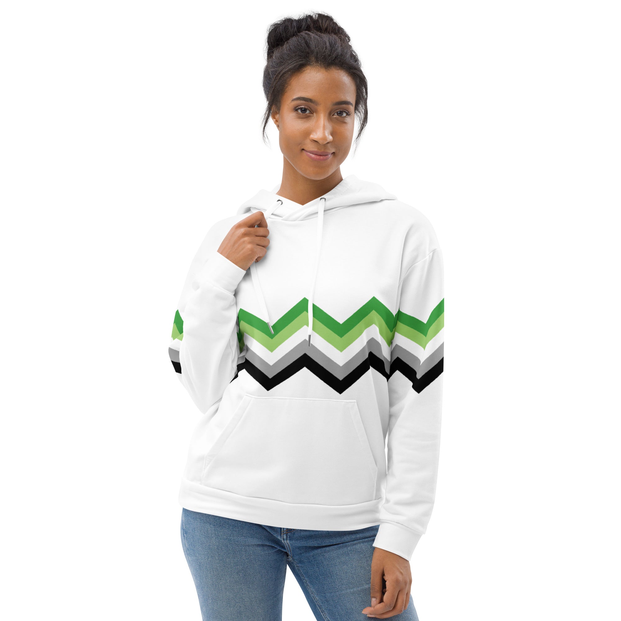 Unisex Hoodie Aromantic Zigzag Pattern