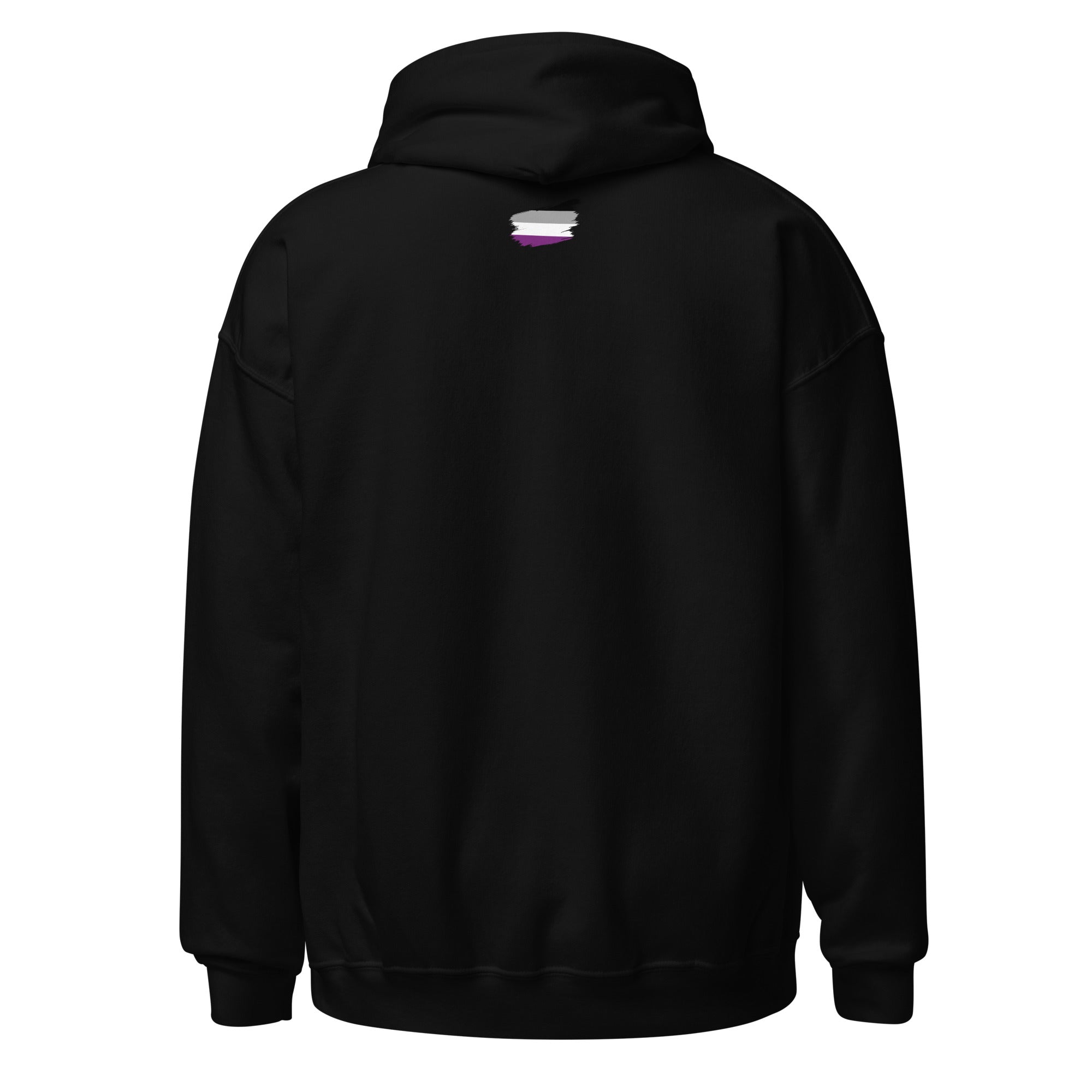 Unisex Hoodie Asexual Grunge Flag