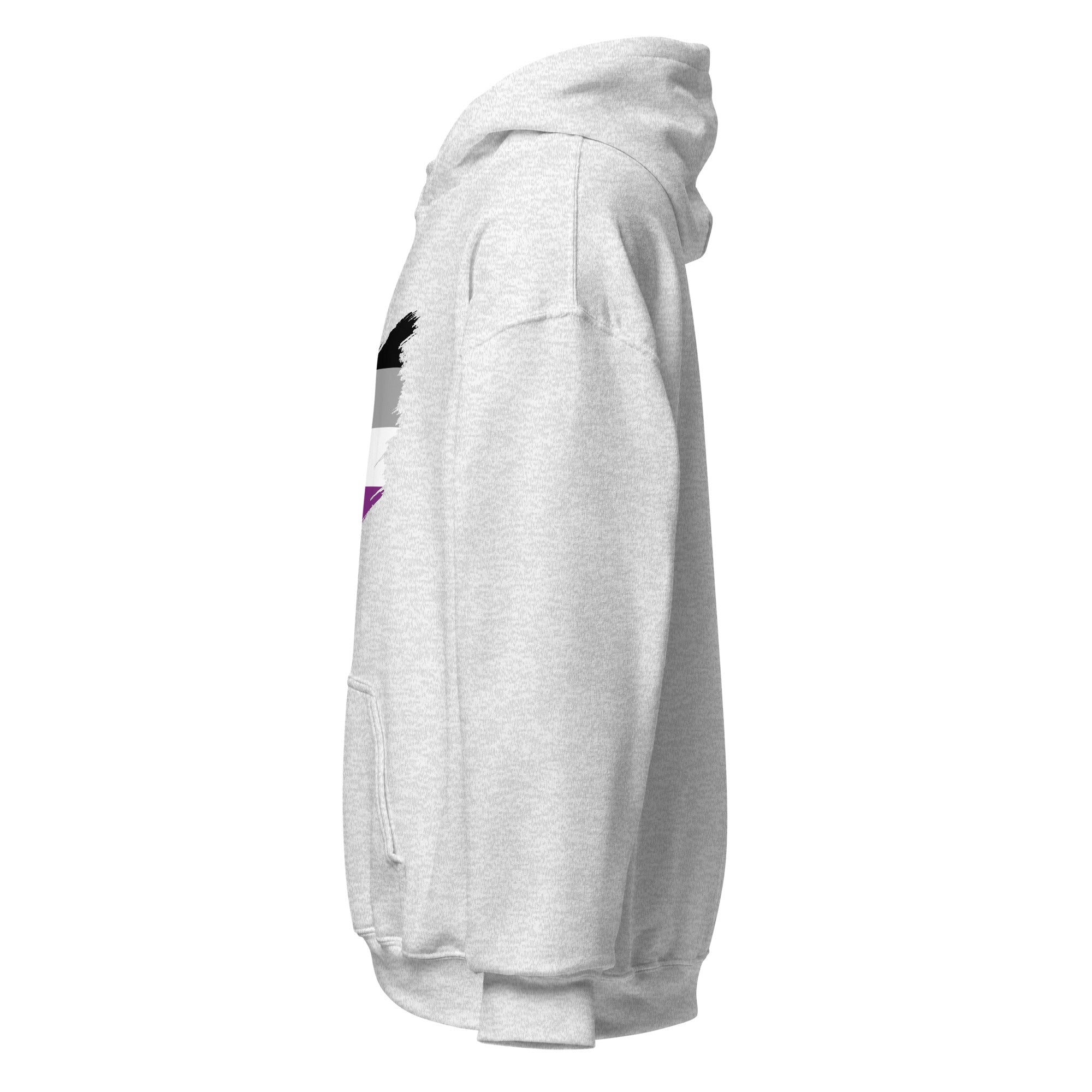 Unisex Hoodie Asexual Grunge Flag