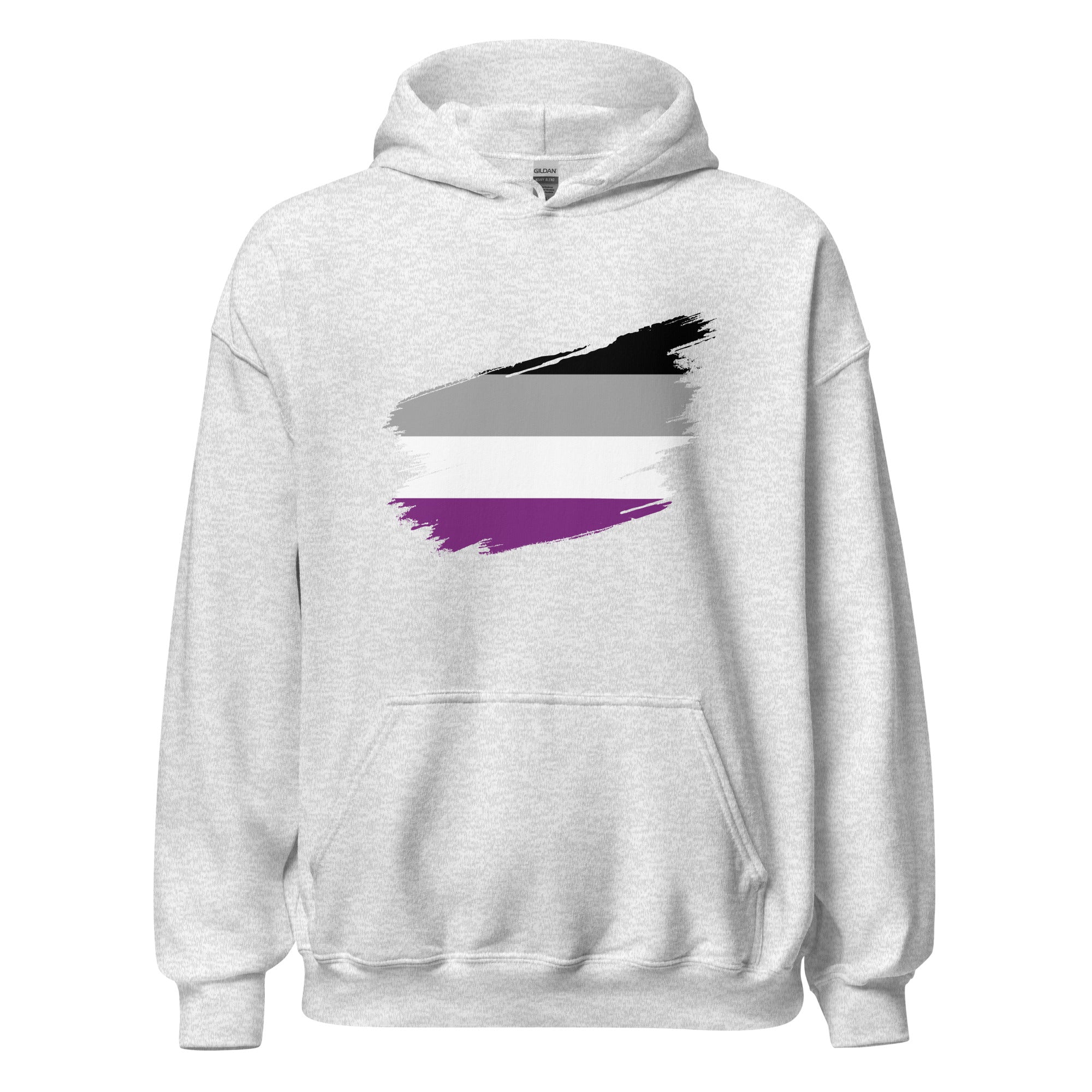 Unisex Hoodie Asexual Grunge Flag