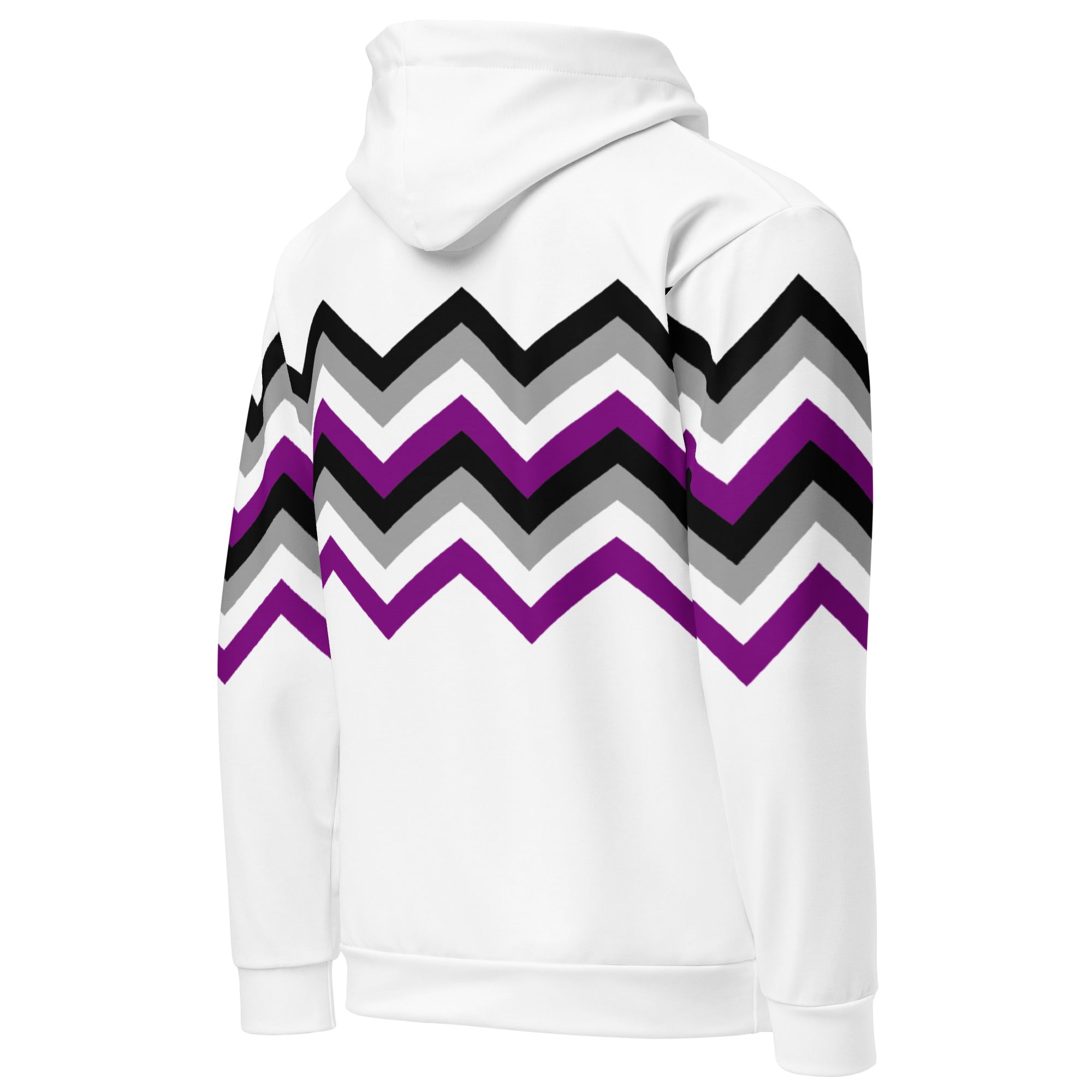 Unisex Hoodie Asexual Zigzag Pattern