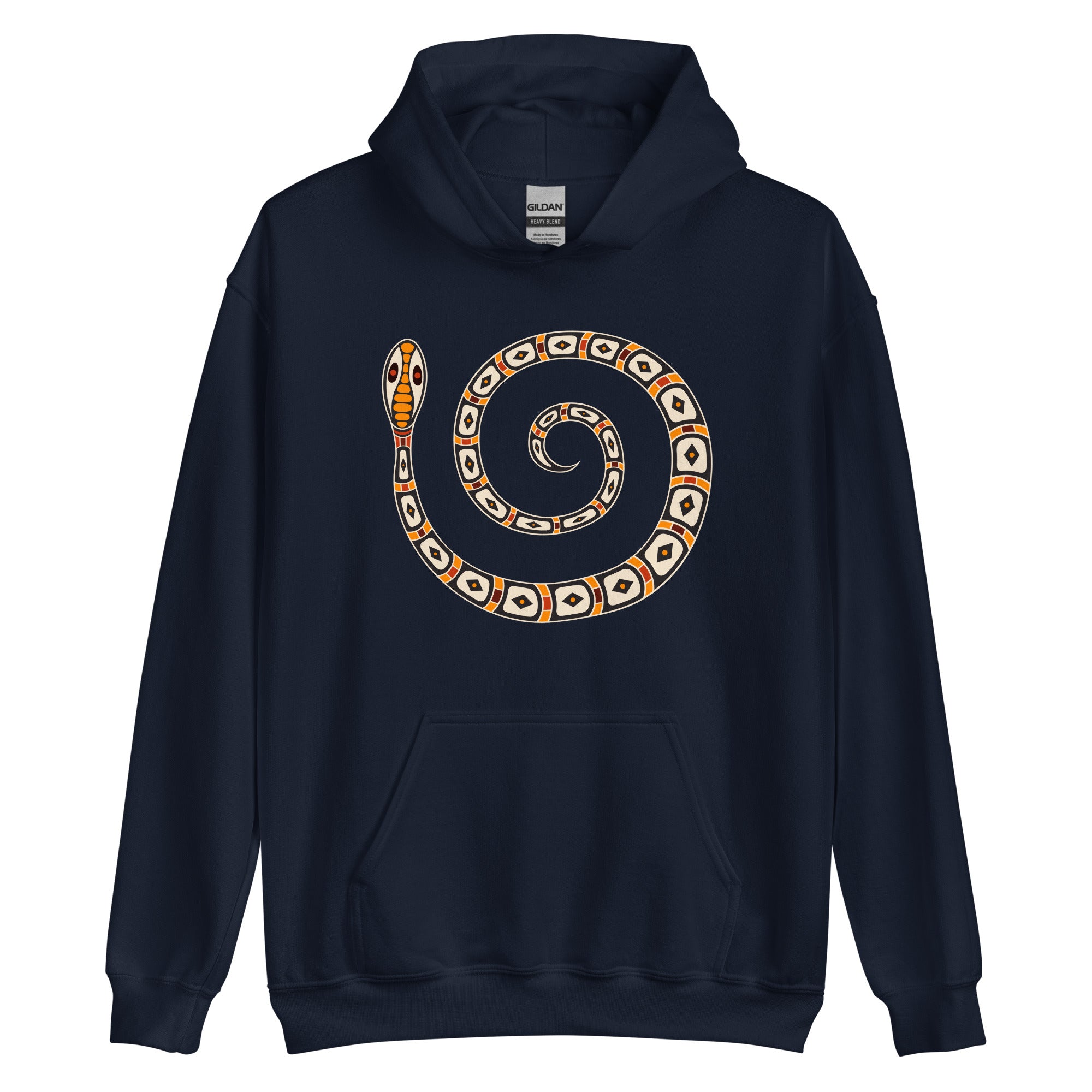 Unisex Hoodie Australian Tribal Figure Snake