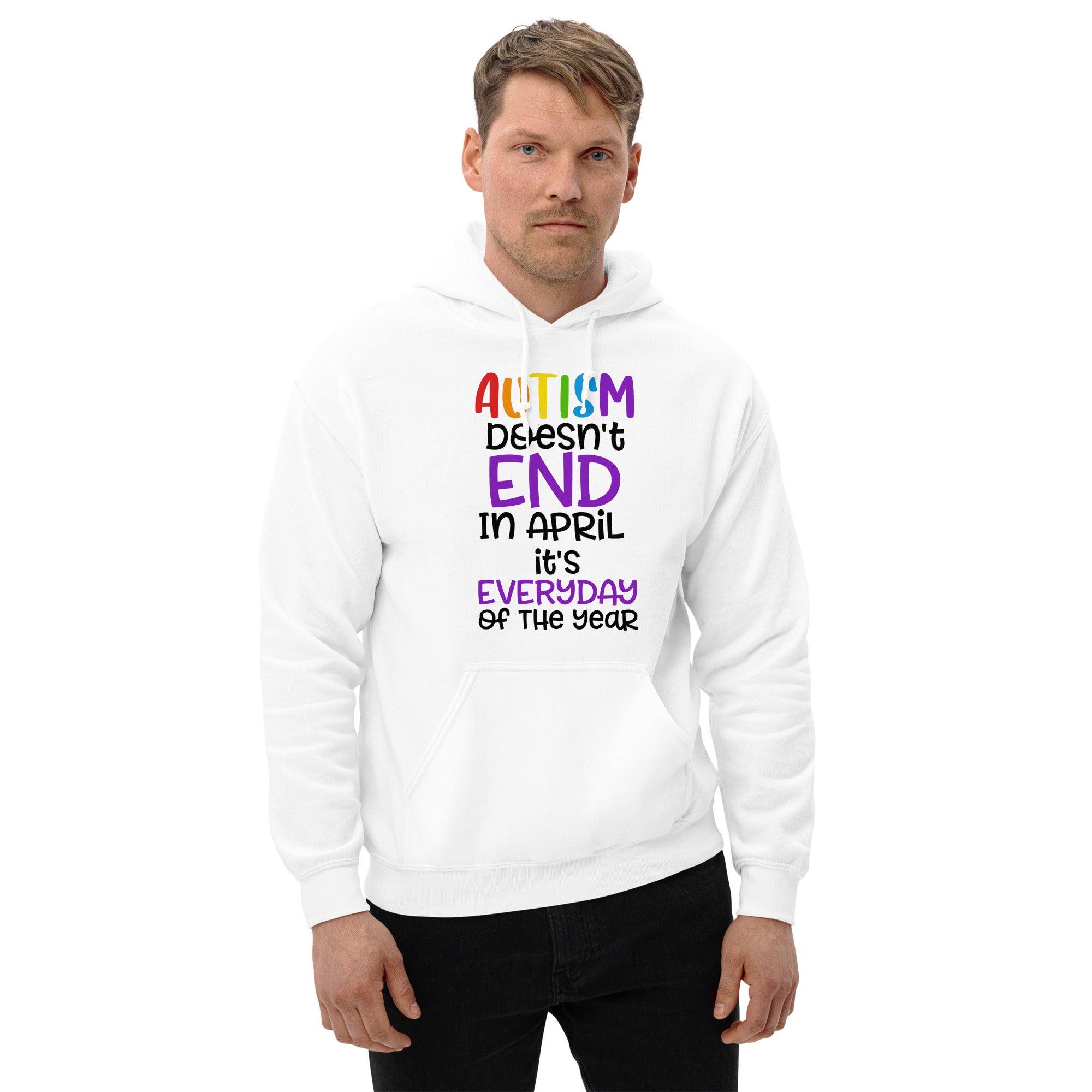 Unisex Hoodie Autism doesn't end in april