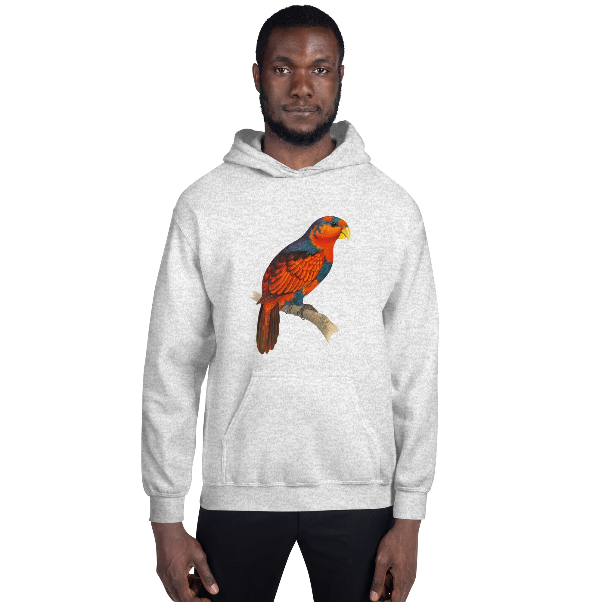 Unisex Hoodie Blue Crowned Lory