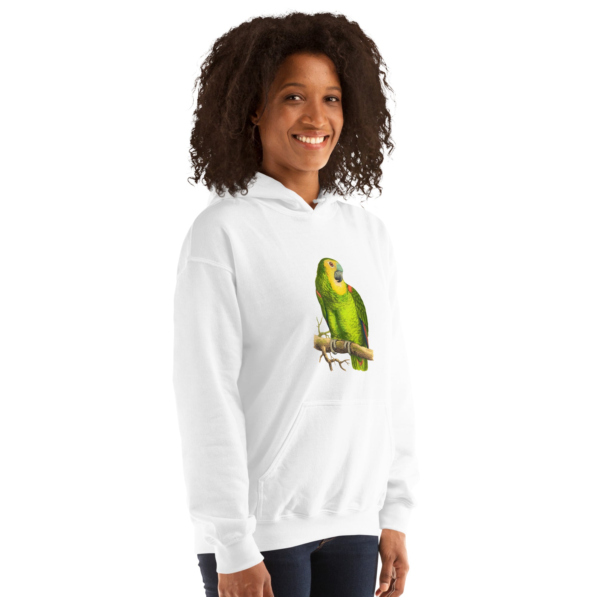 Unisex Hoodie Blue Fronted Amazon Parrot
