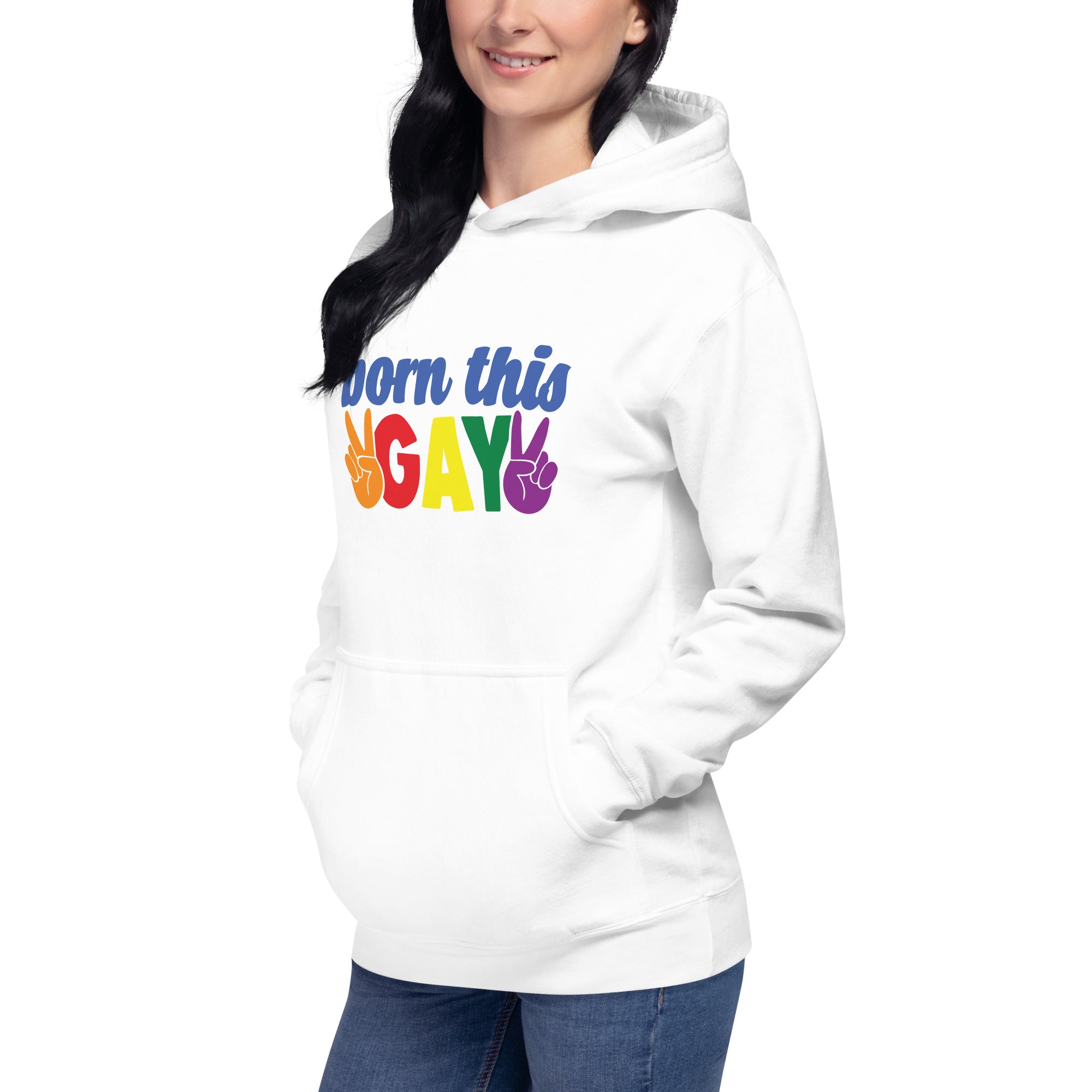 Unisex Hoodie Born this gay