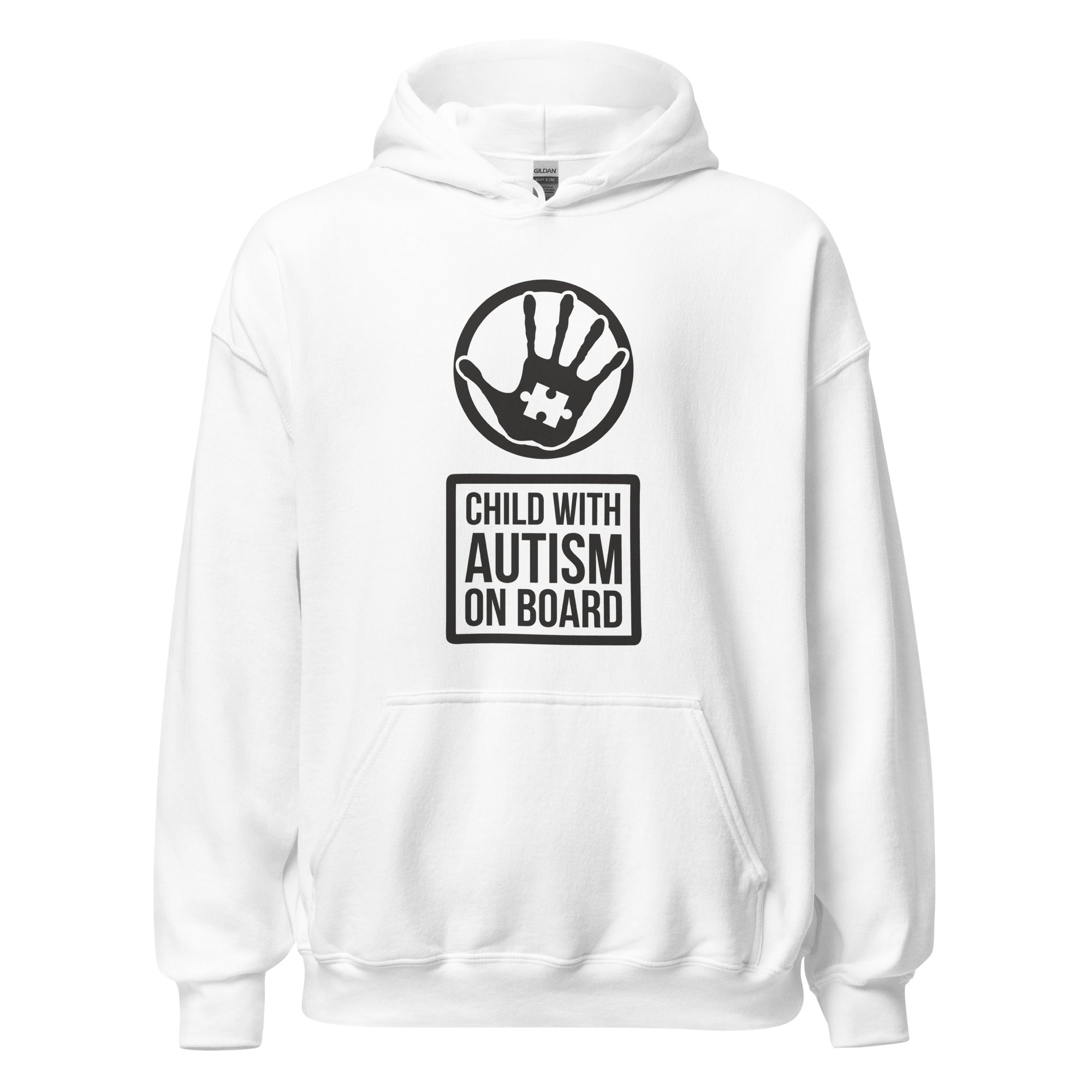 Unisex Hoodie Child with Autism on Board