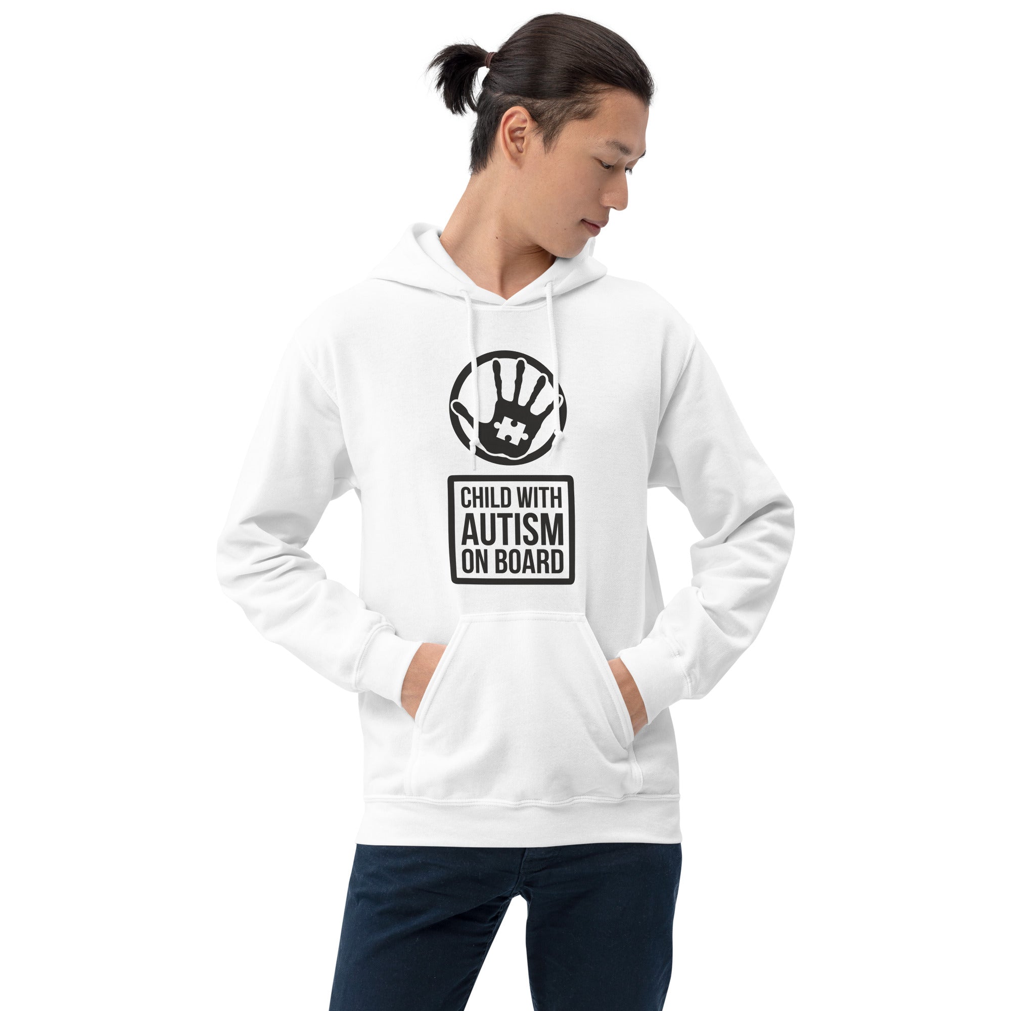 Unisex Hoodie Child with Autism on Board