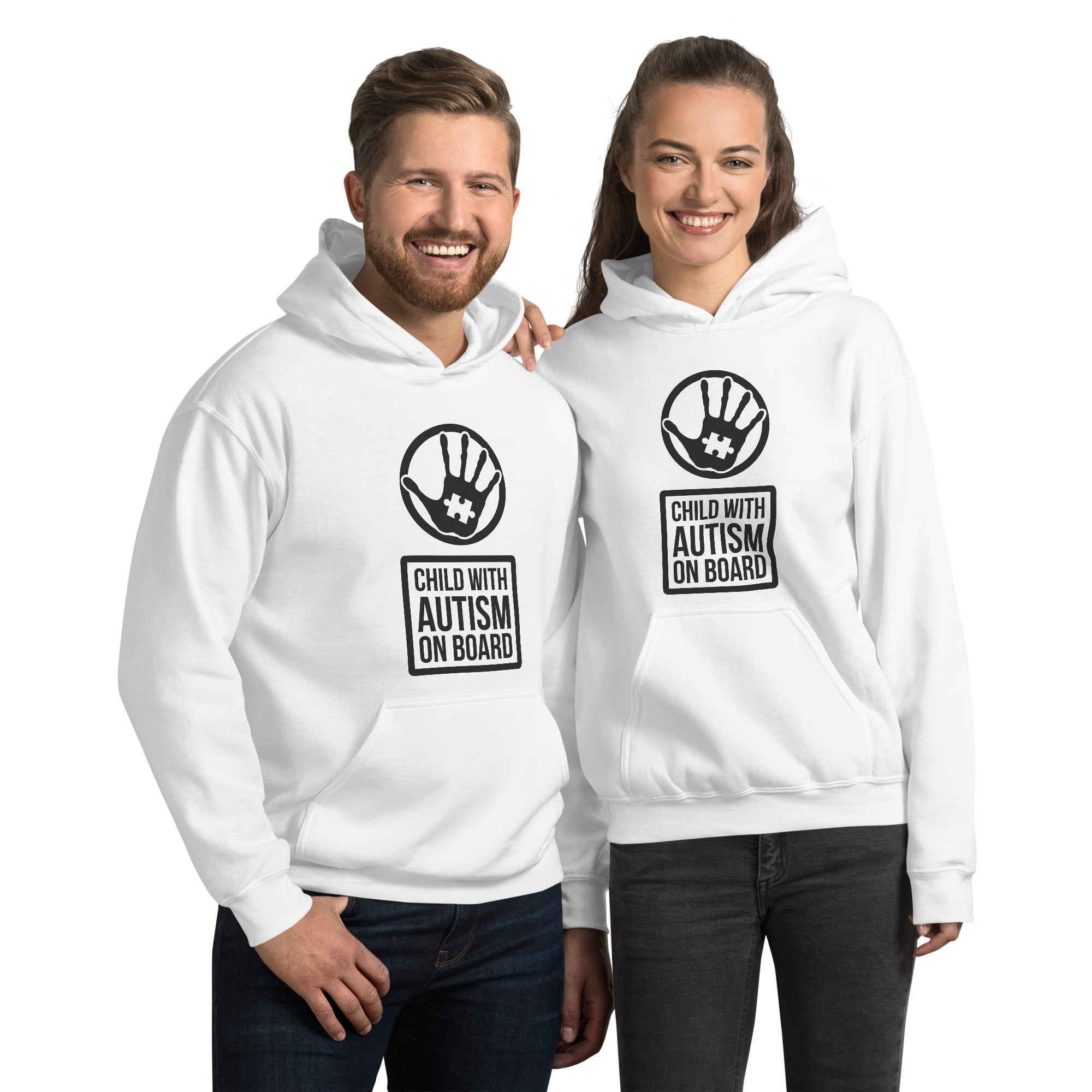 Unisex Hoodie Child with Autism on Board
