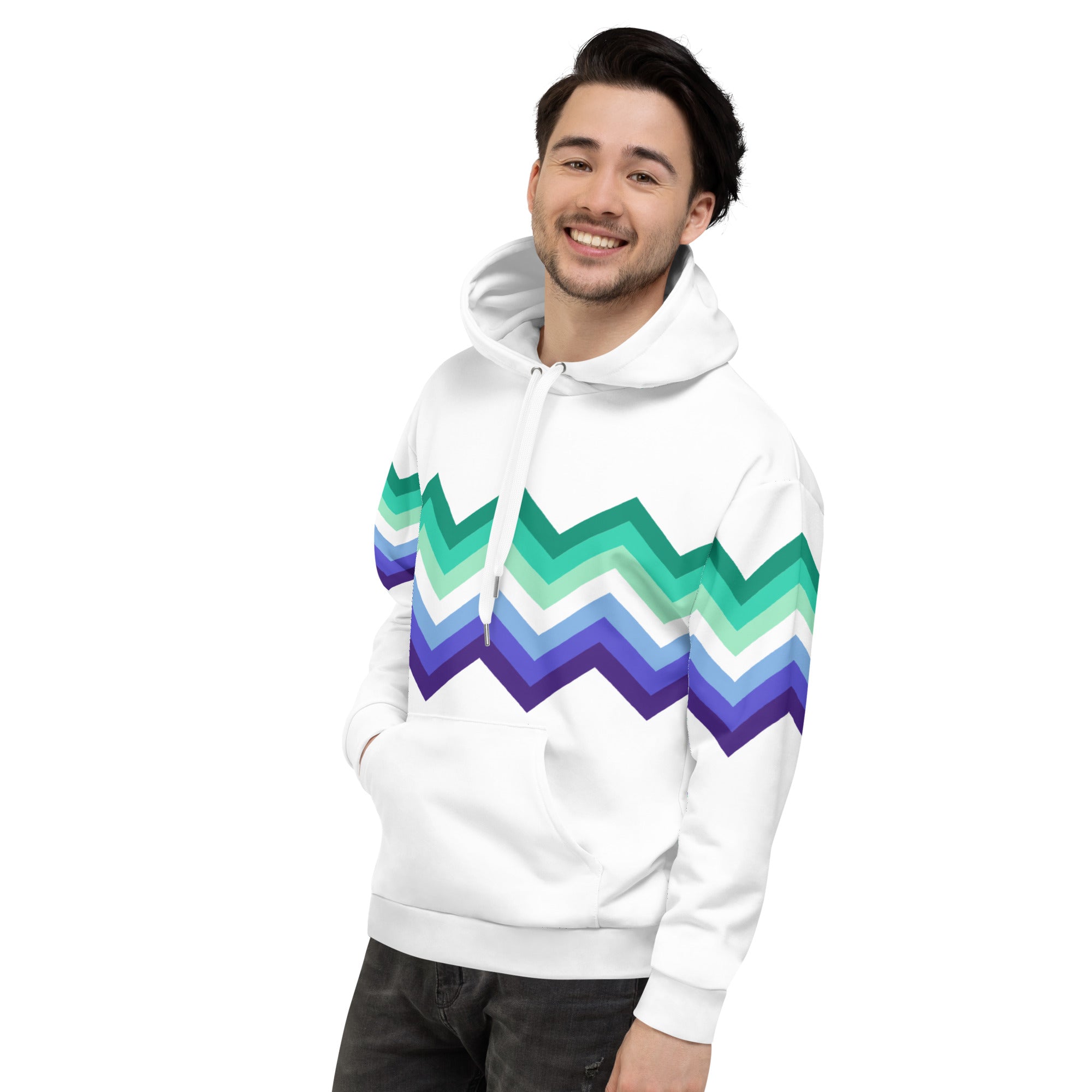 Unisex Hoodie Gaymen Zigzag Pattern