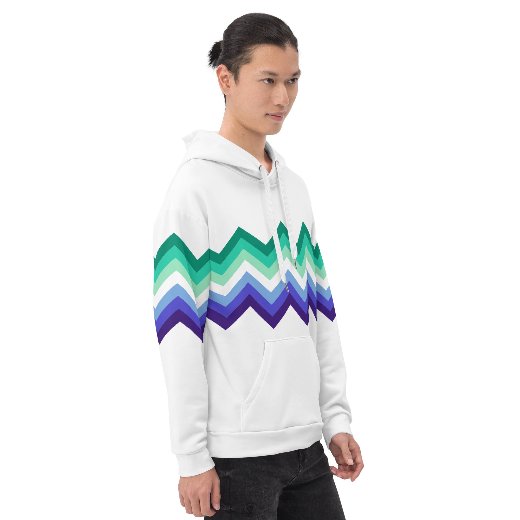 Unisex Hoodie Gaymen Zigzag Pattern