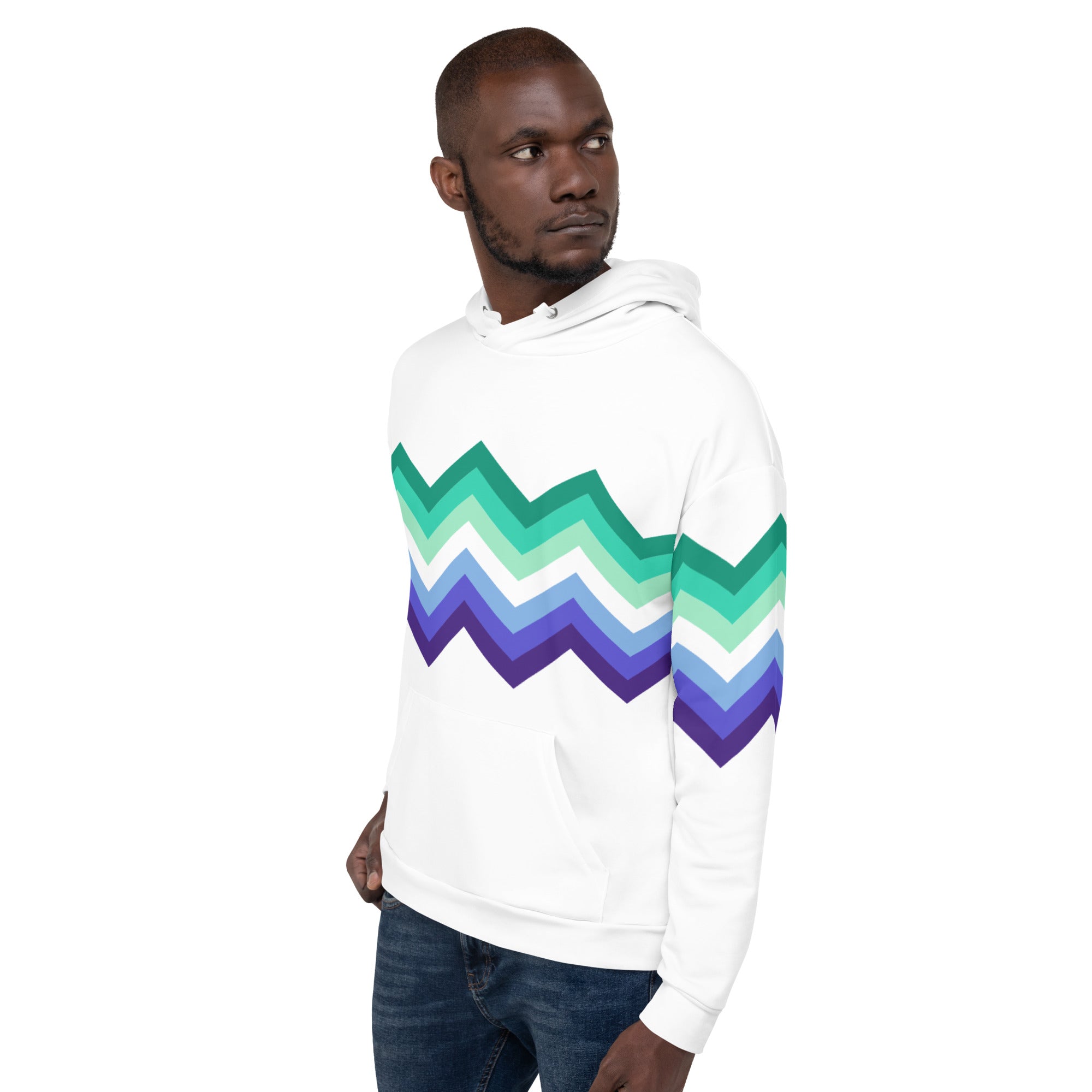 Unisex Hoodie Gaymen Zigzag Pattern