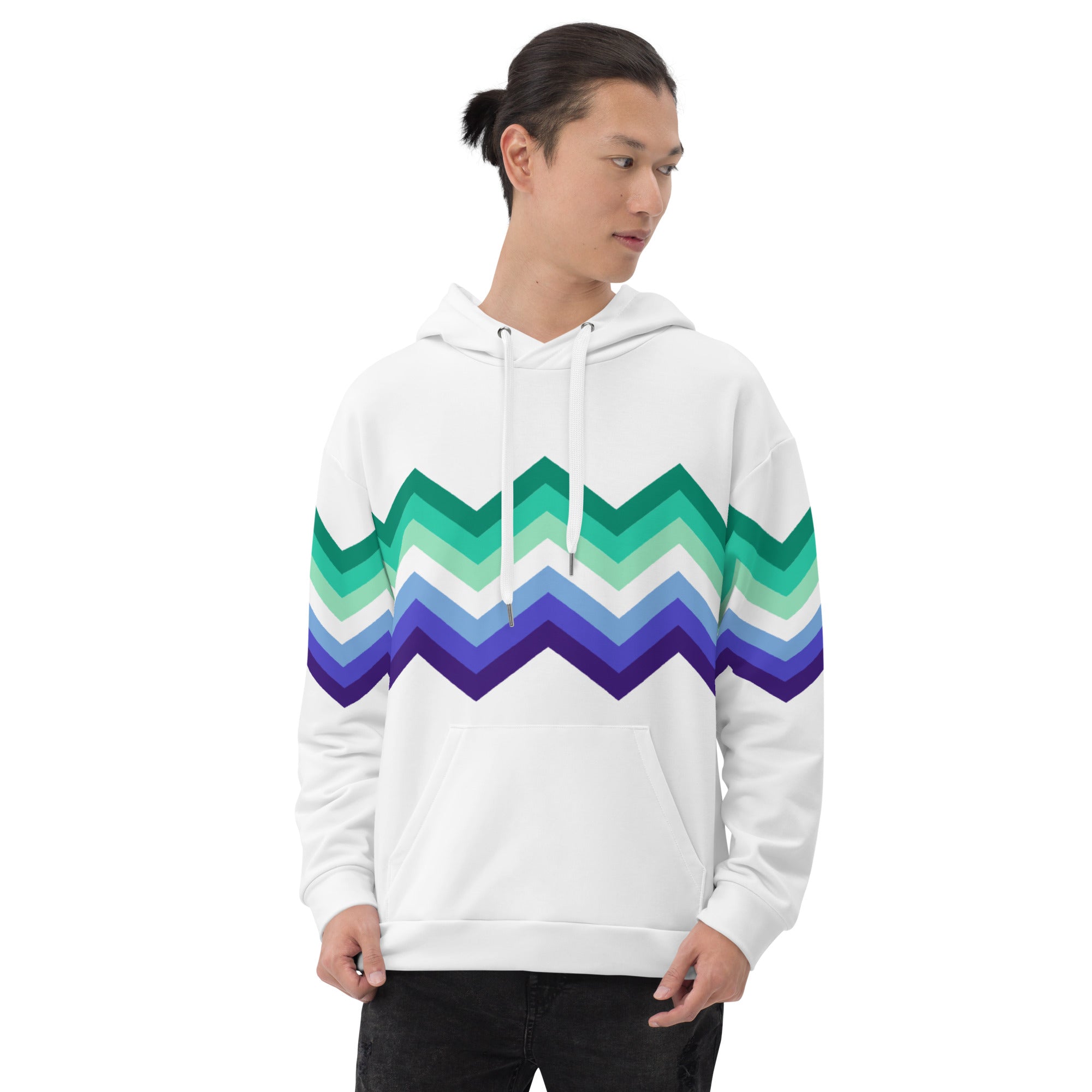 Unisex Hoodie Gaymen Zigzag Pattern