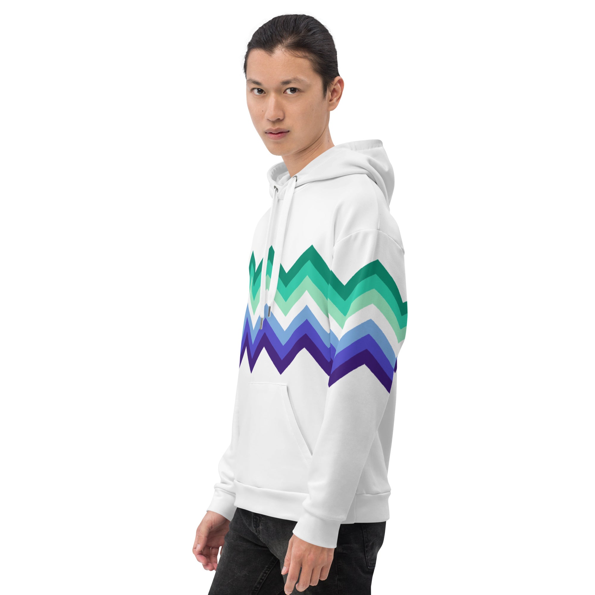 Unisex Hoodie Gaymen Zigzag Pattern