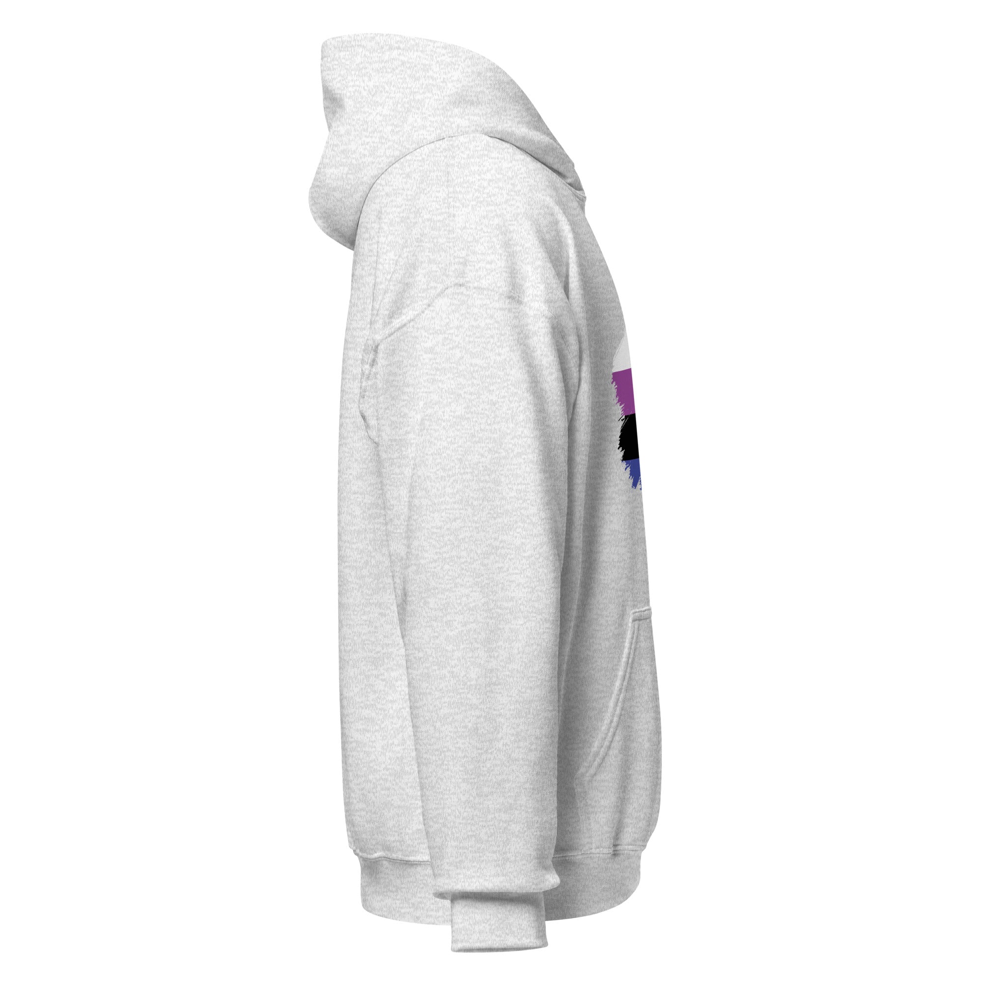 Unisex Hoodie Genderfluid Grunge Flag