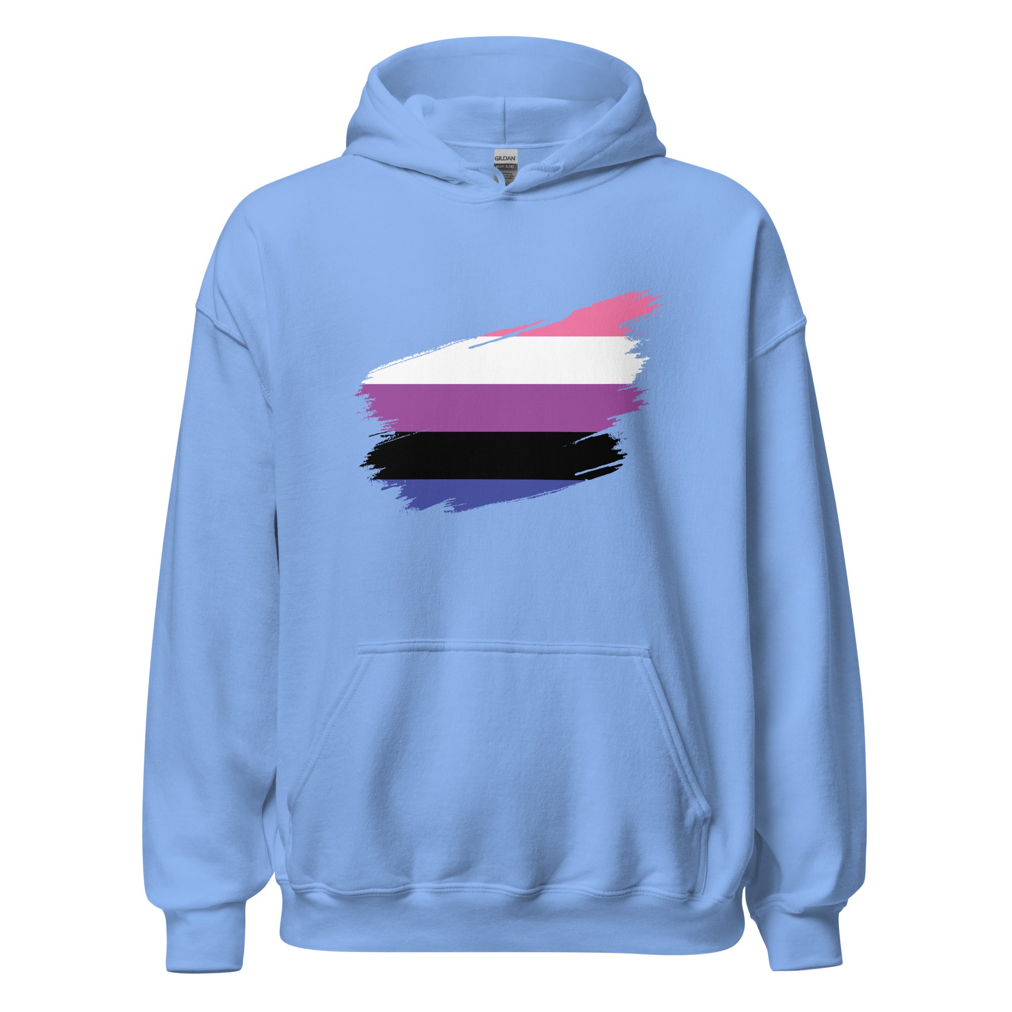 Unisex Hoodie Genderfluid Grunge Flag