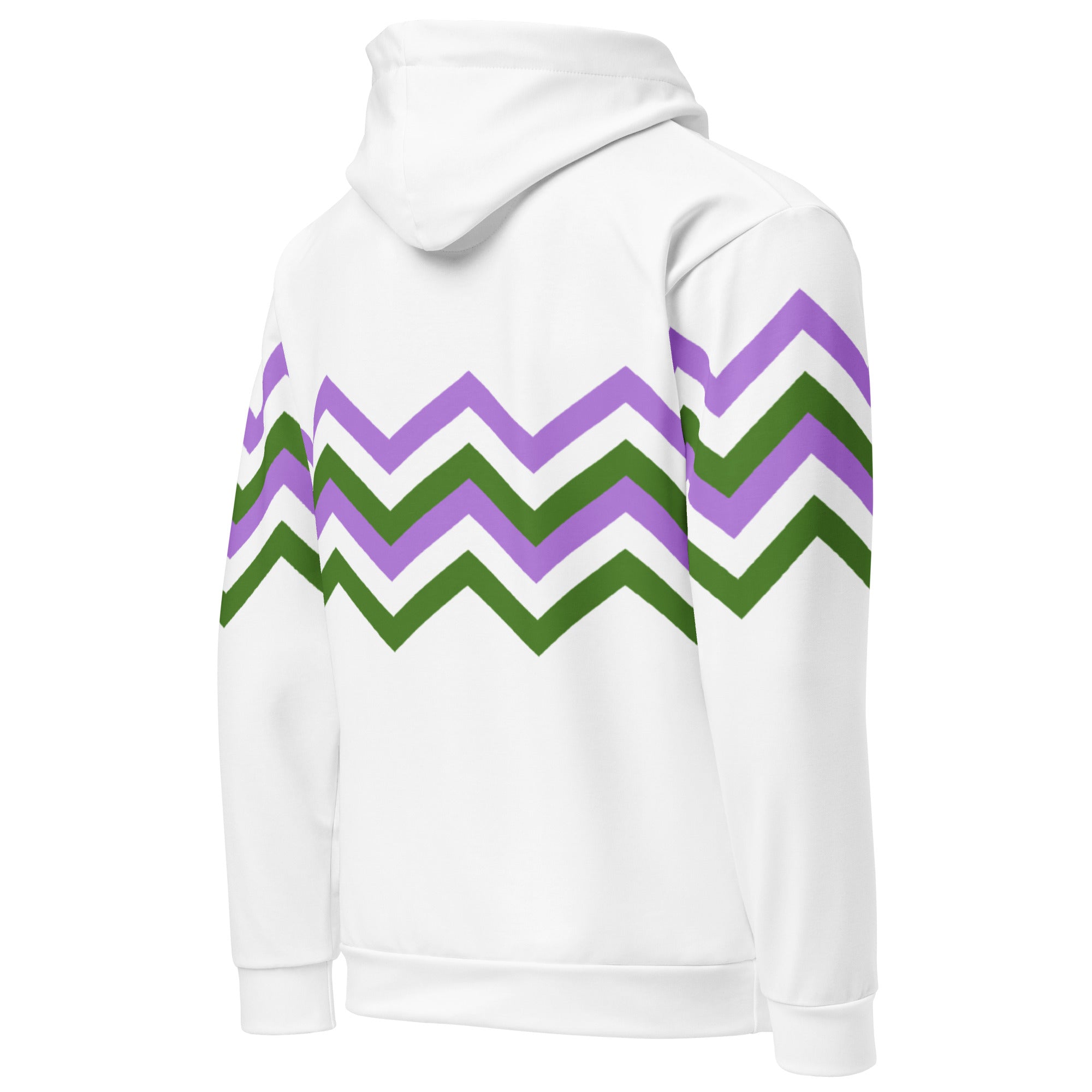 Unisex Hoodie Genderfluid Zigzag Pattern