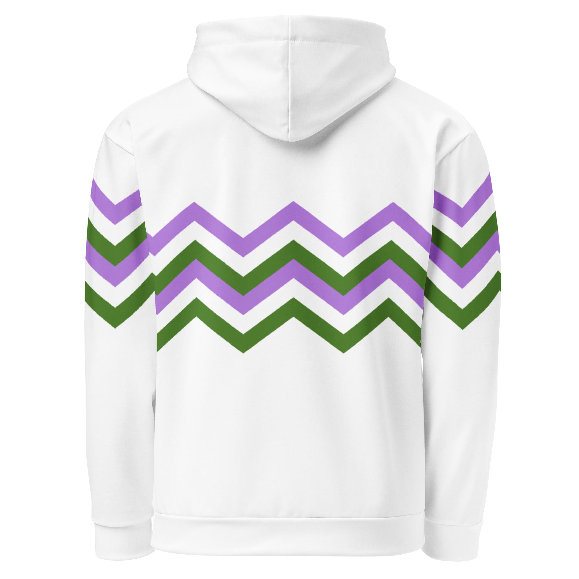 Unisex Hoodie Genderfluid Zigzag Pattern