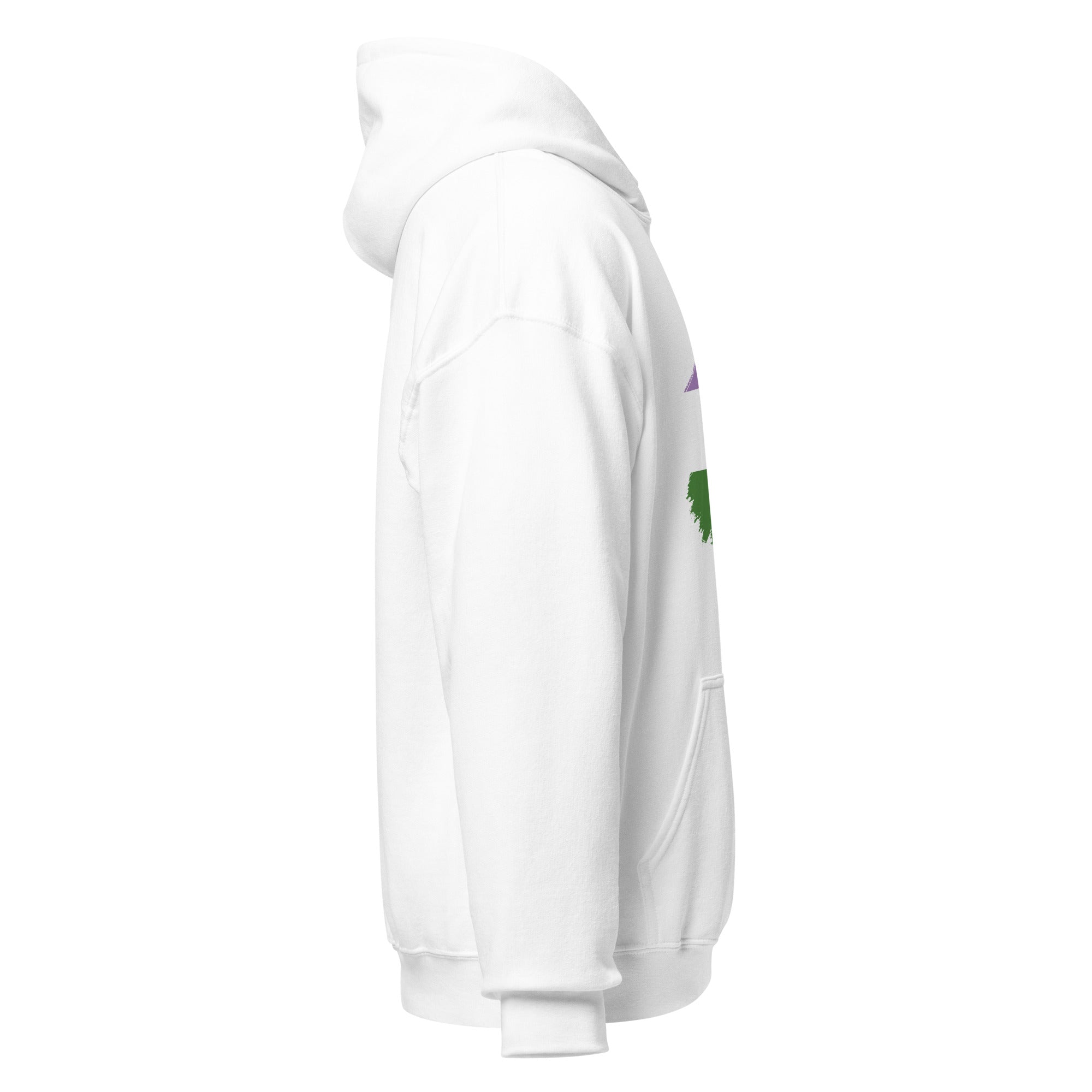 Unisex Hoodie Genderqueer Grunge Flag