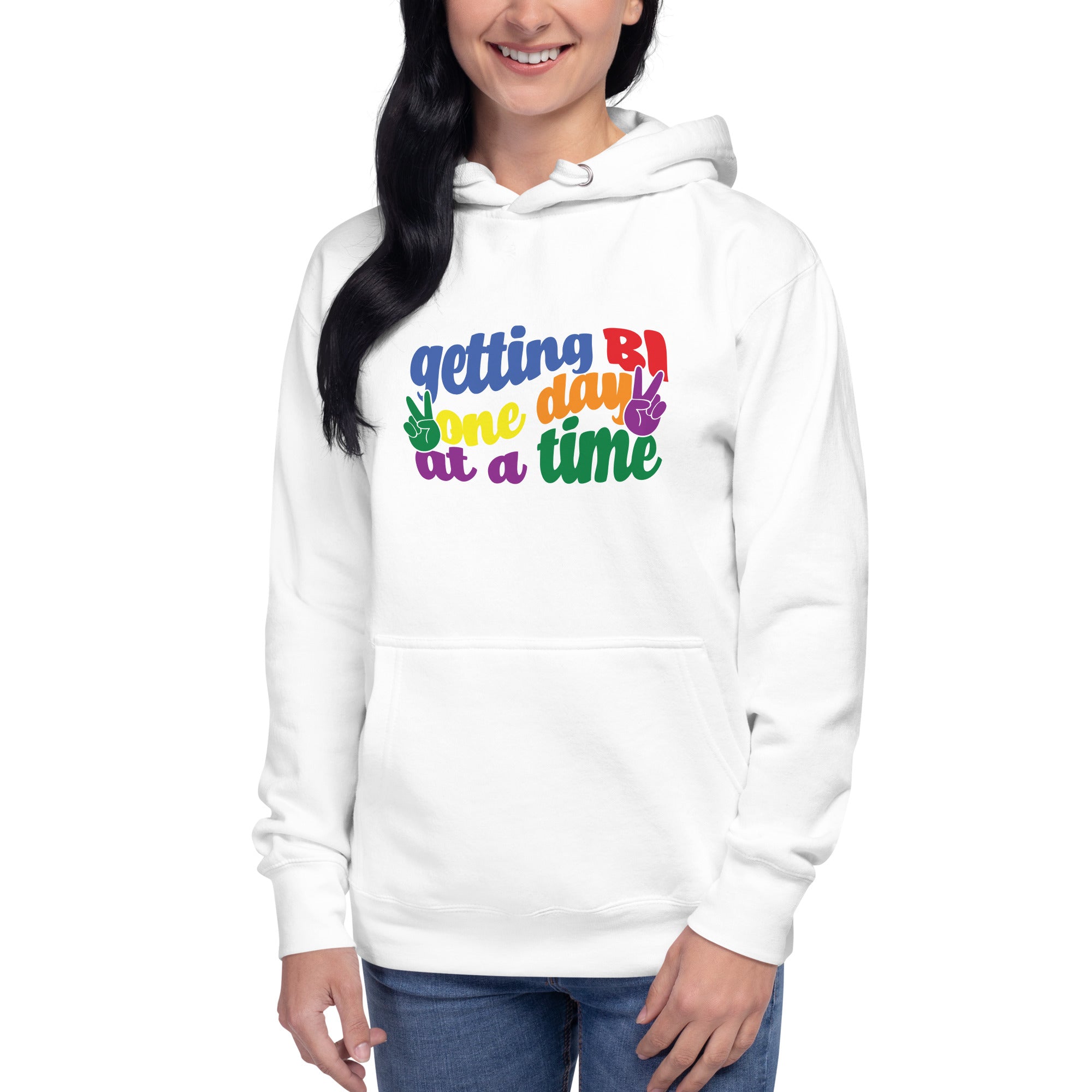 Unisex Hoodie Getting Bi one day at a time