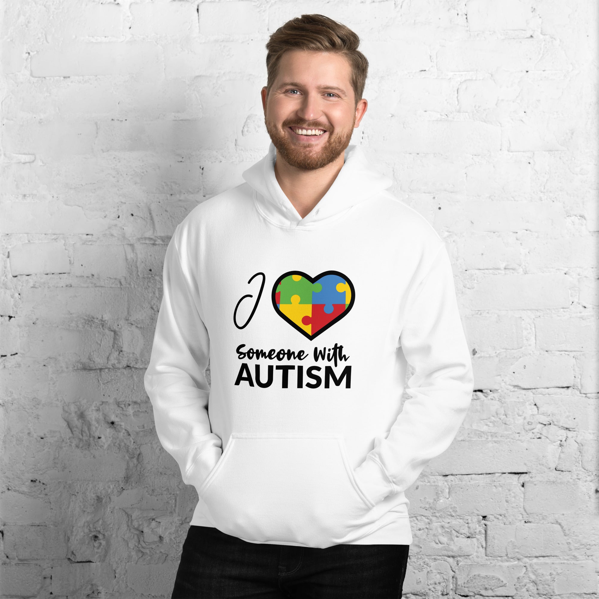 Unisex Hoodie I Love Someone With Autism
