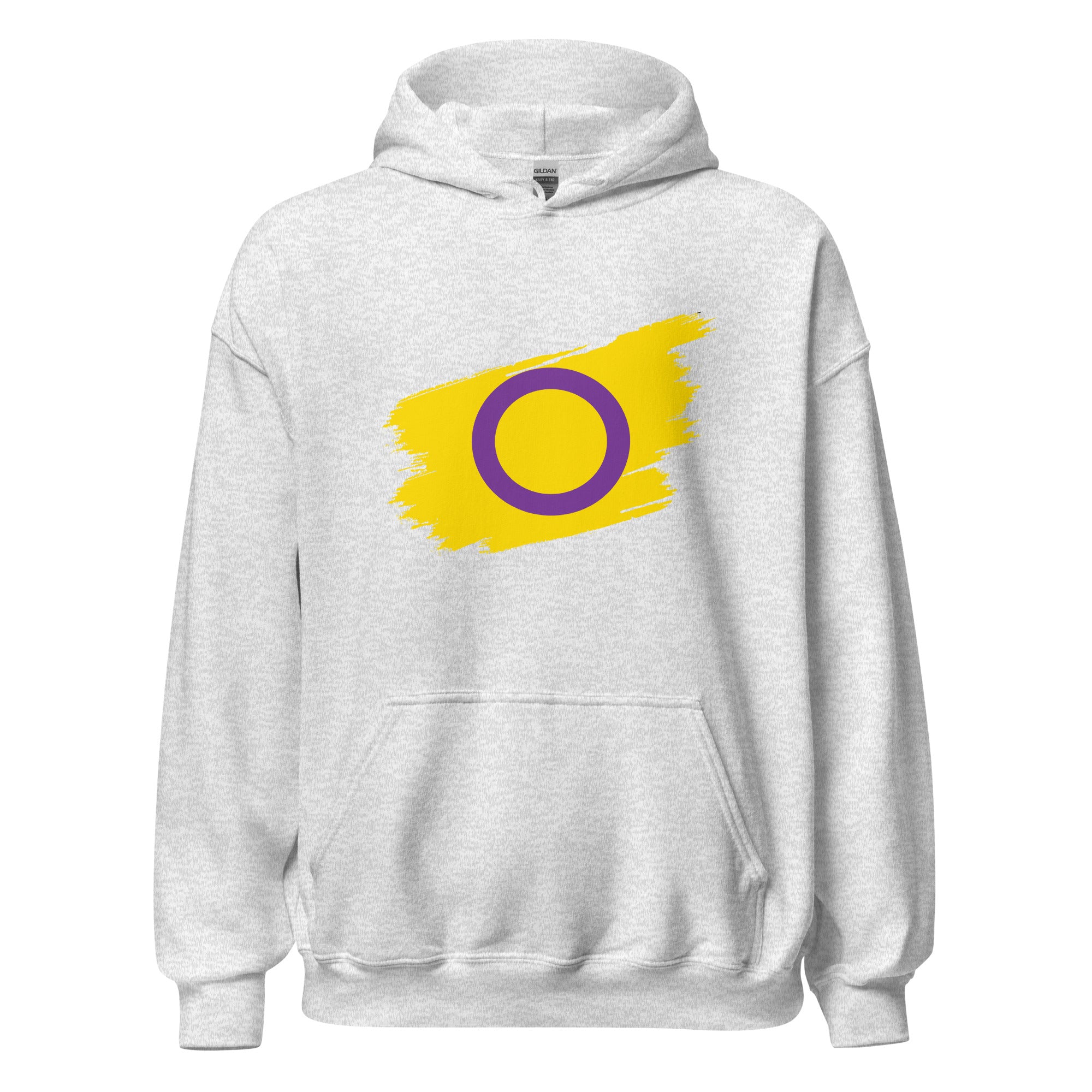 Unisex Hoodie Intersex Grunge Flag