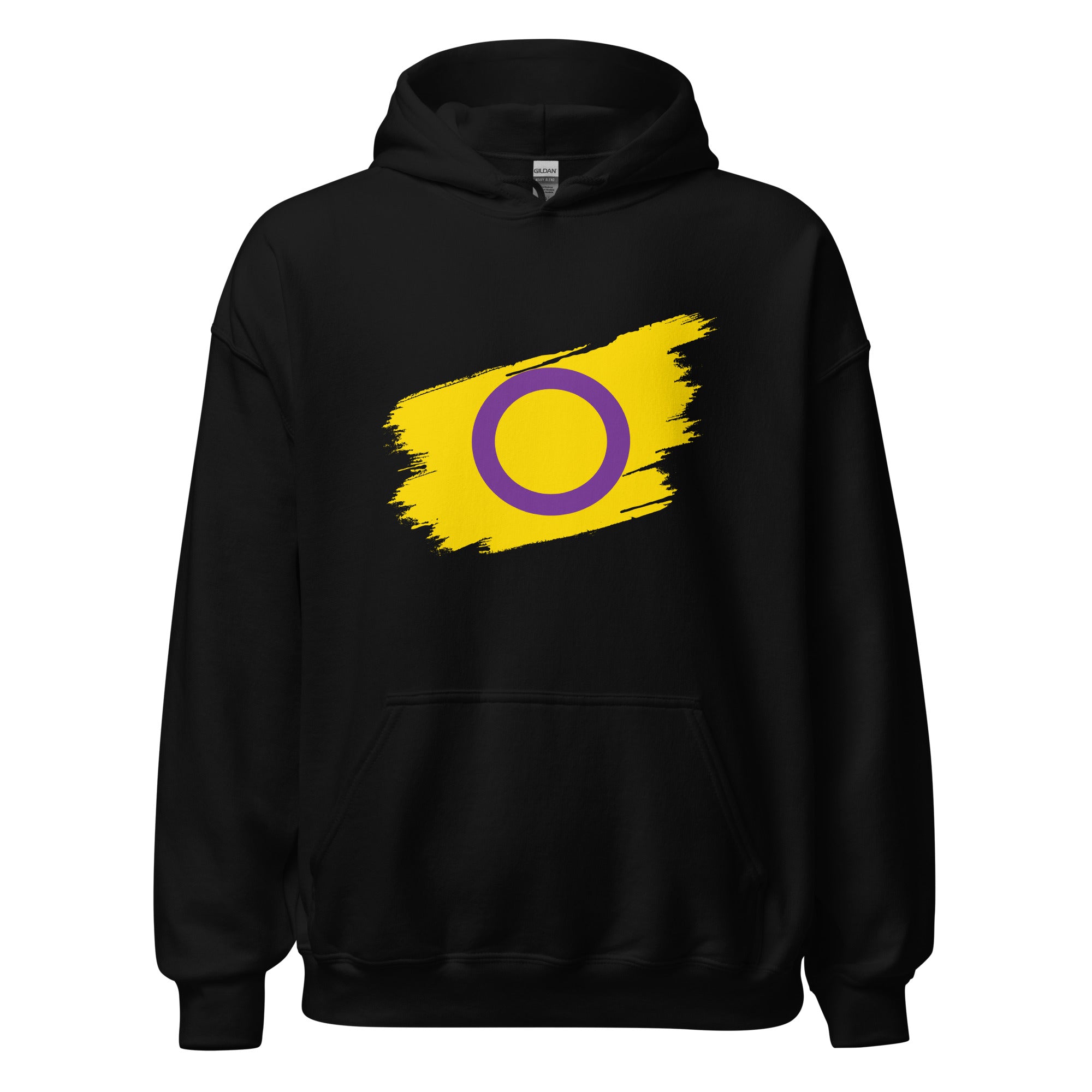 Unisex Hoodie Intersex Grunge Flag