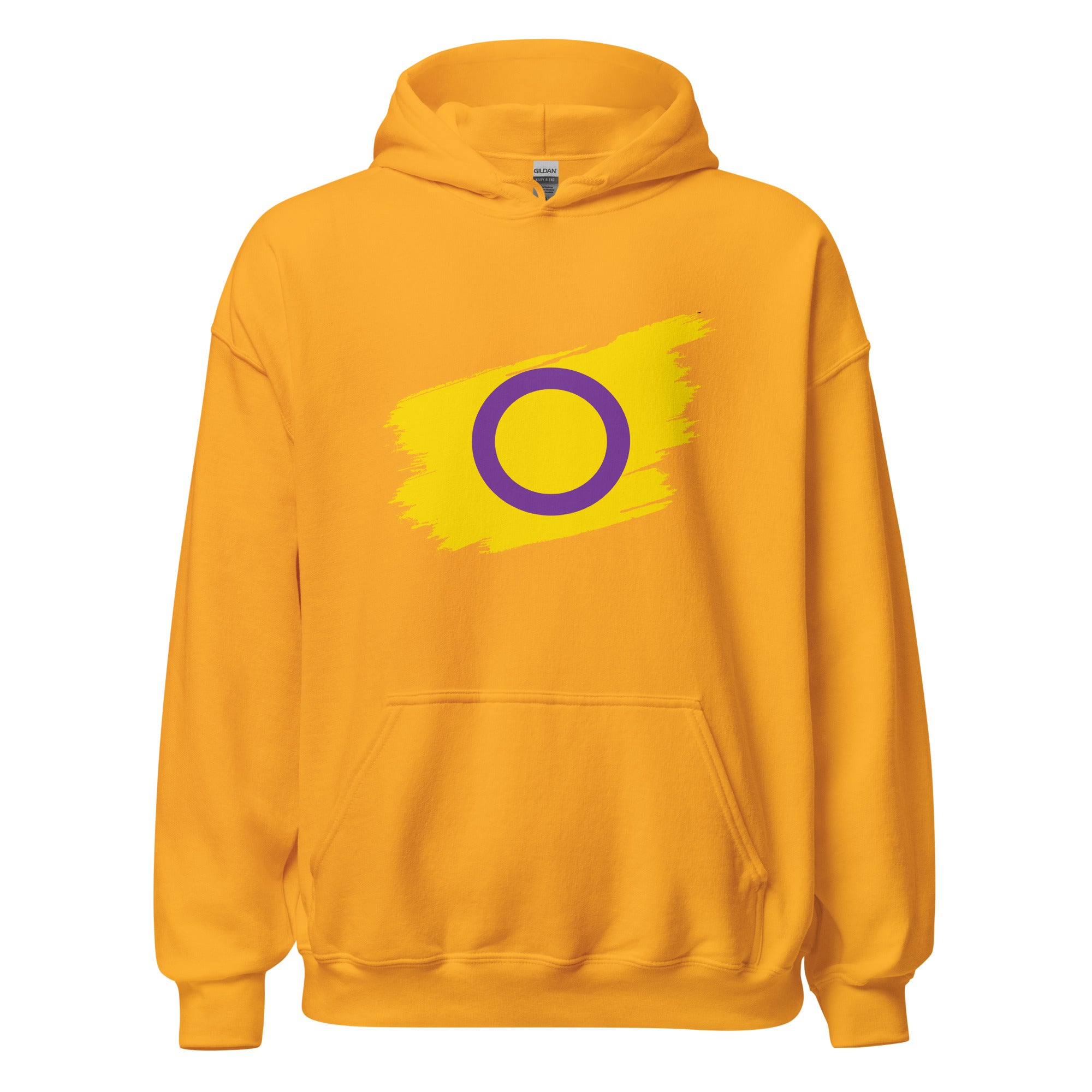 Unisex Hoodie Intersex Grunge Flag