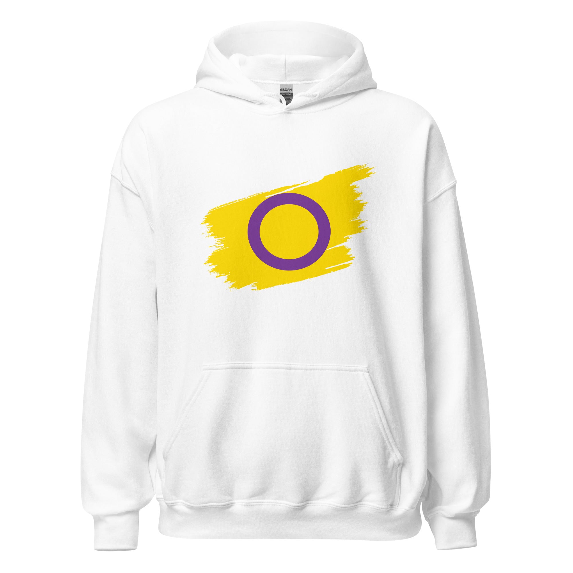 Unisex Hoodie Intersex Grunge Flag