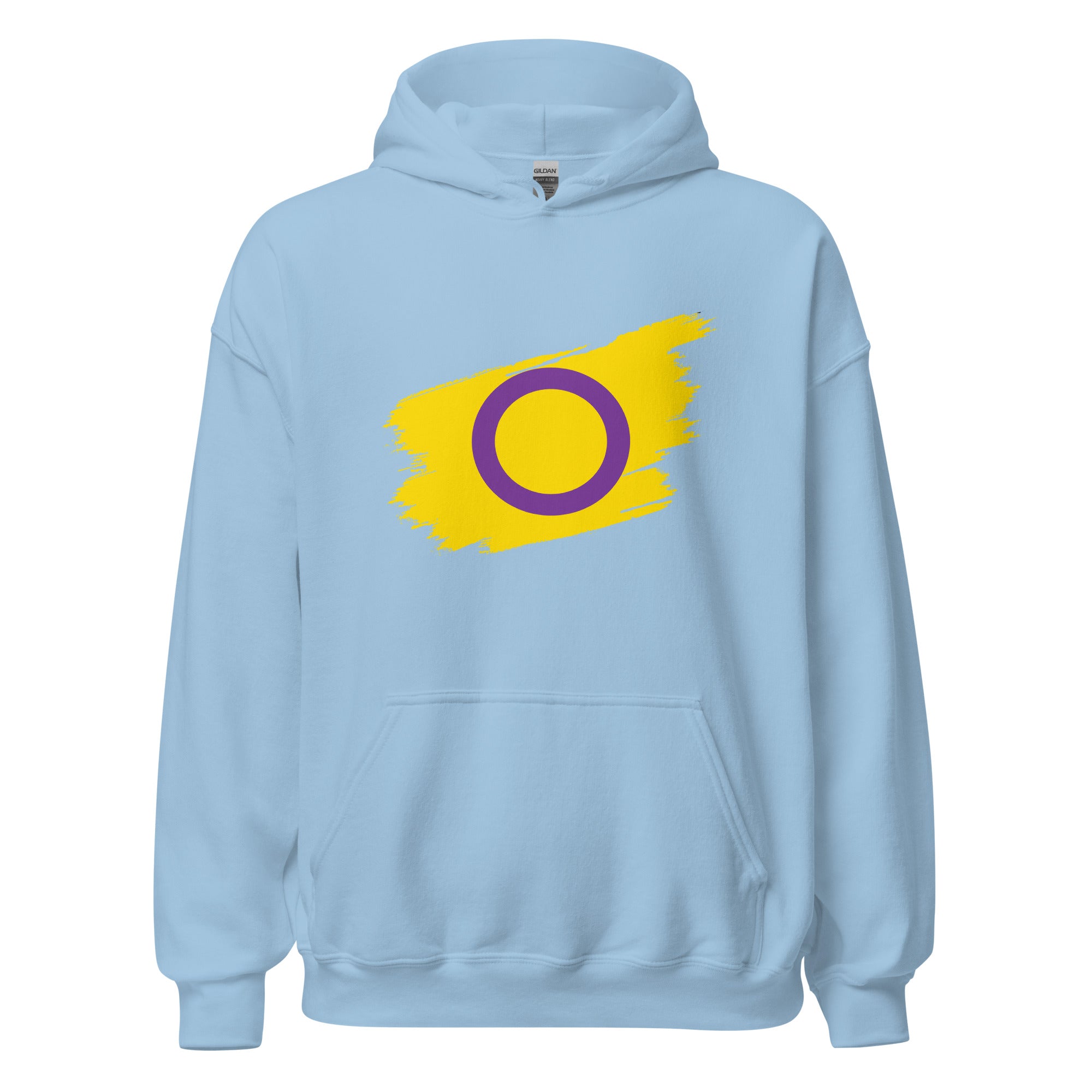 Unisex Hoodie Intersex Grunge Flag