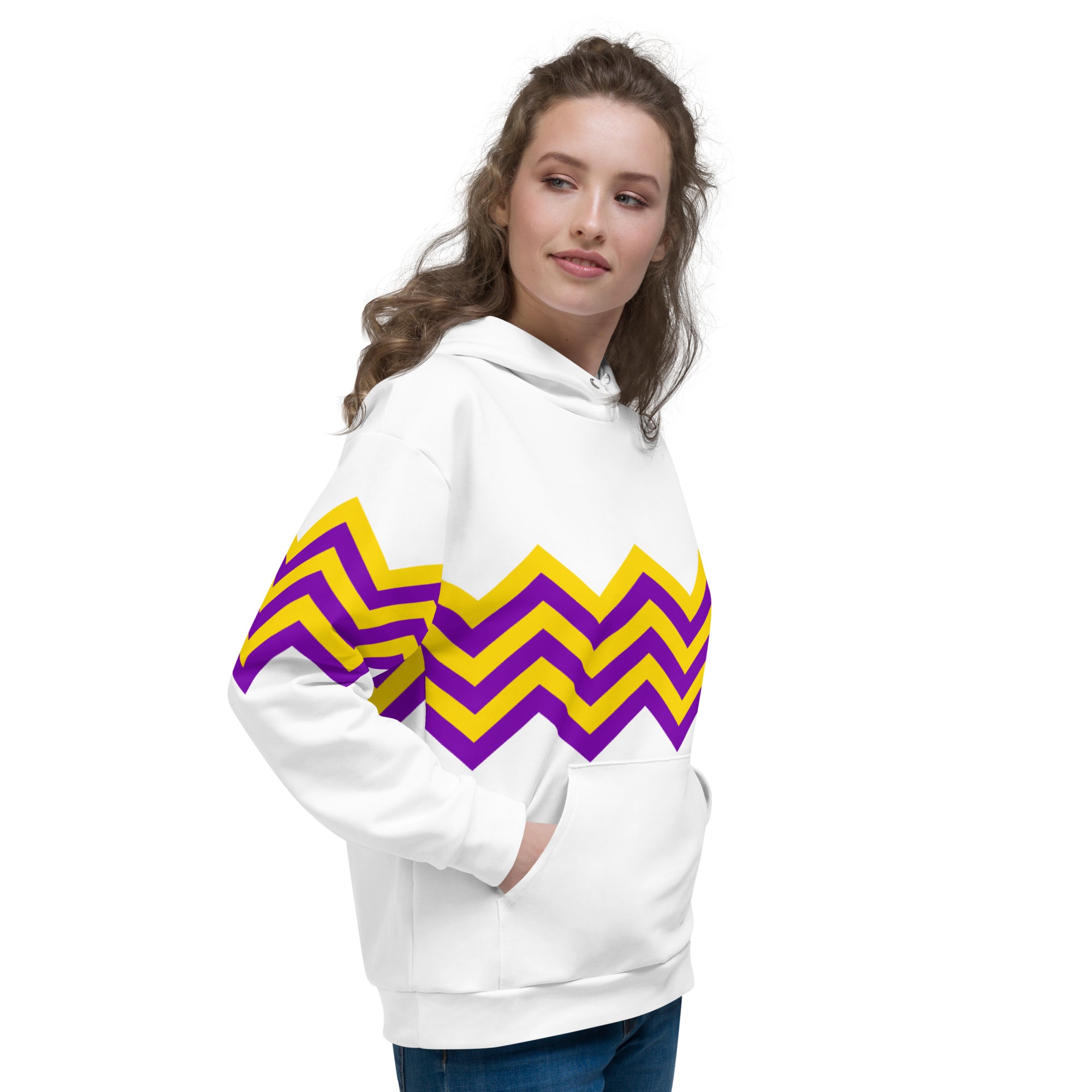 Unisex Hoodie Intersex Zigzag Pattern