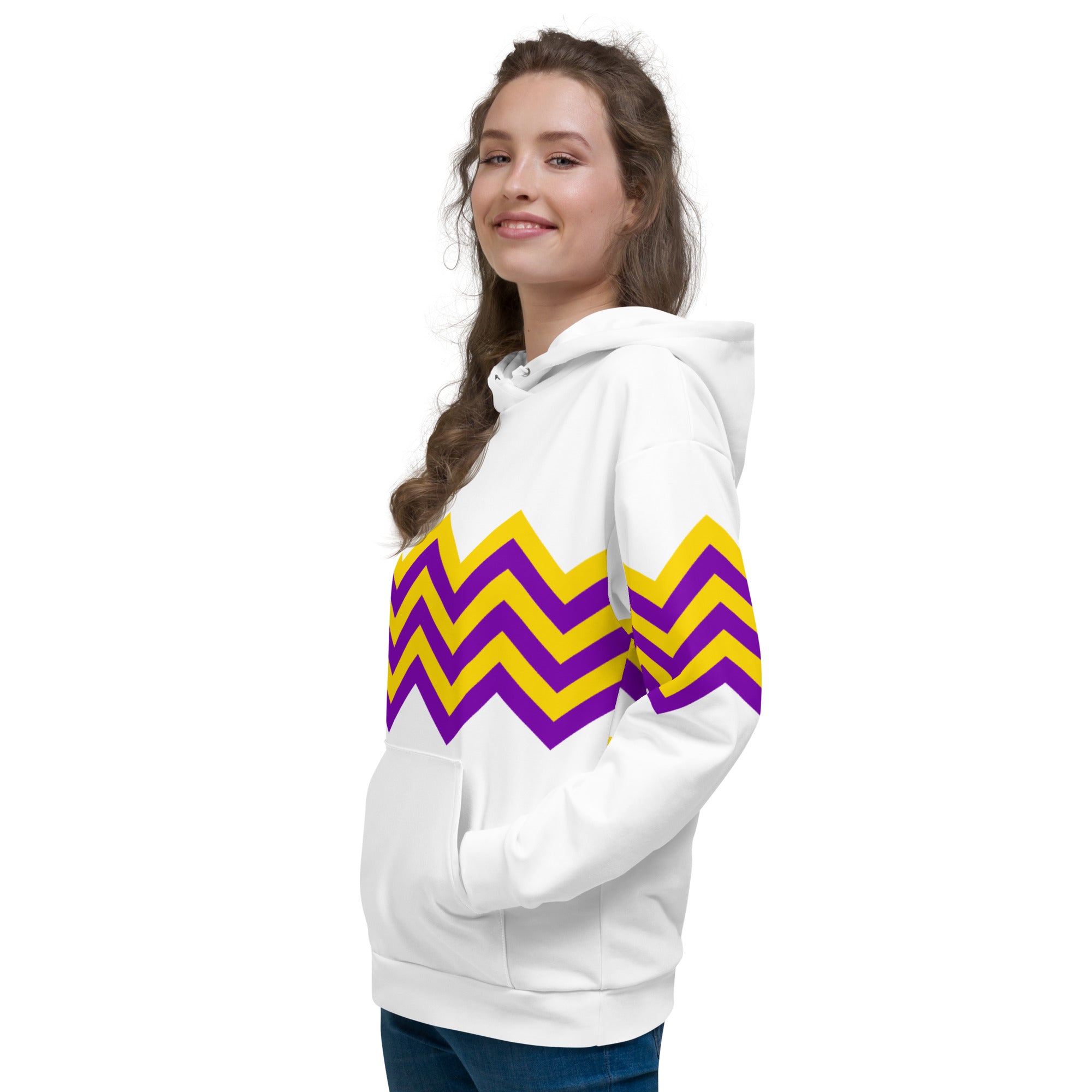 Unisex Hoodie Intersex Zigzag Pattern