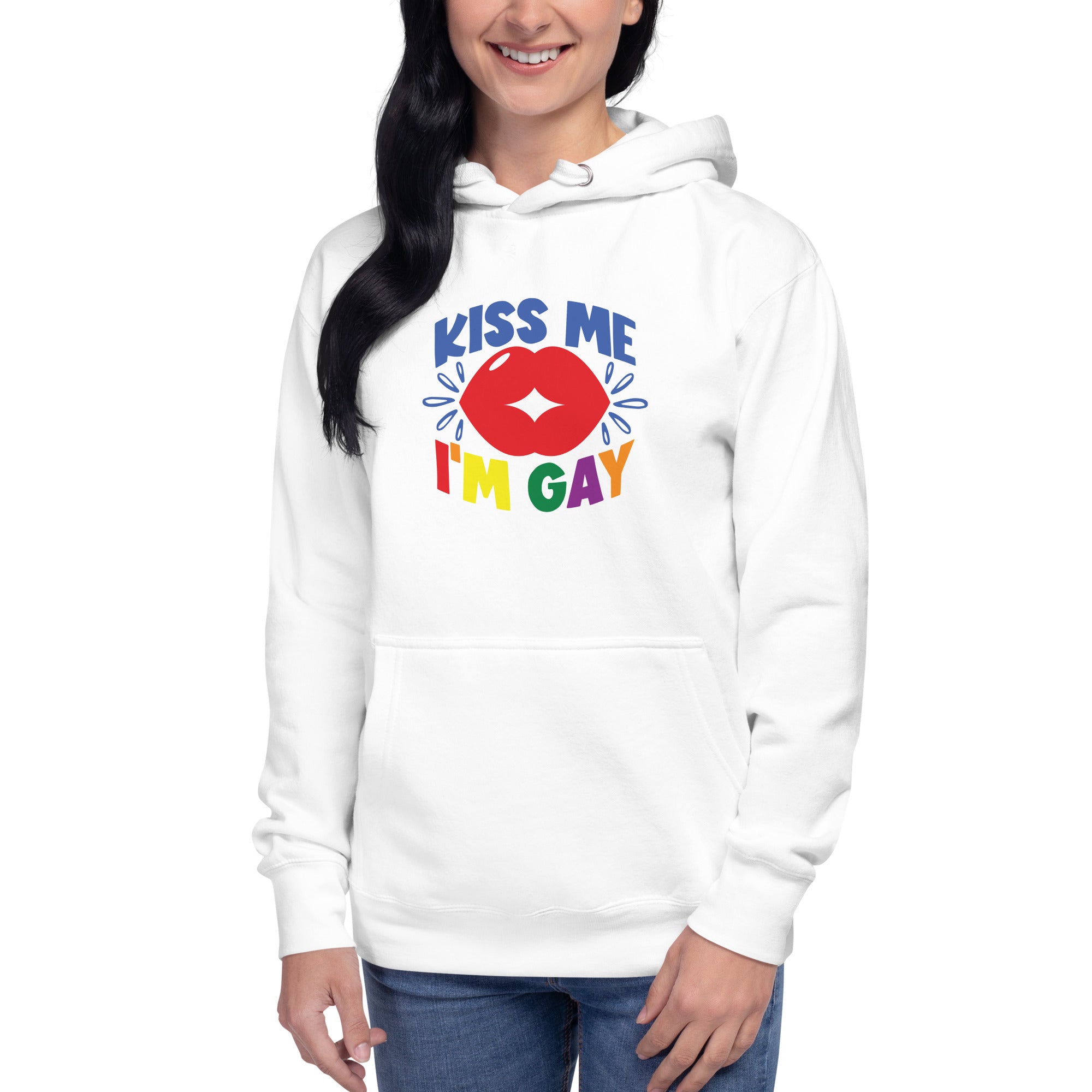 Unisex Hoodie Kiss me I'm gay